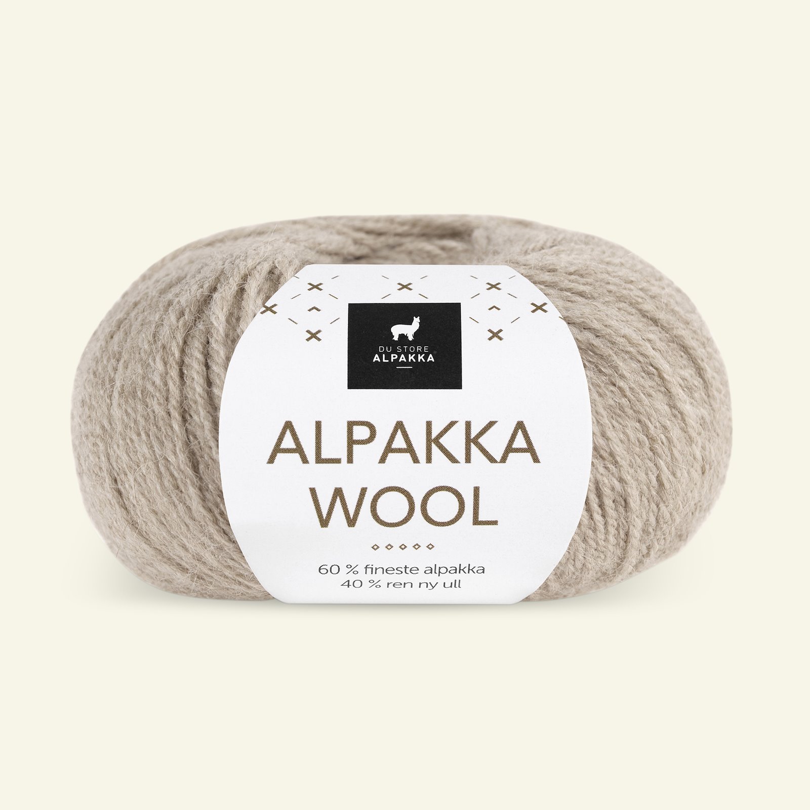 Du Store Alpakka, alpaka ullgarn "Alpakka Wool", lys beige (505) 90000551_pack