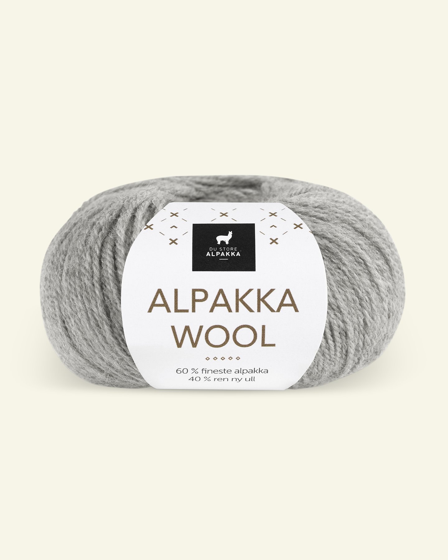 Du Store Alpakka, alpaka ullgarn "Alpakka Wool", lys grå (502) 90000548_pack