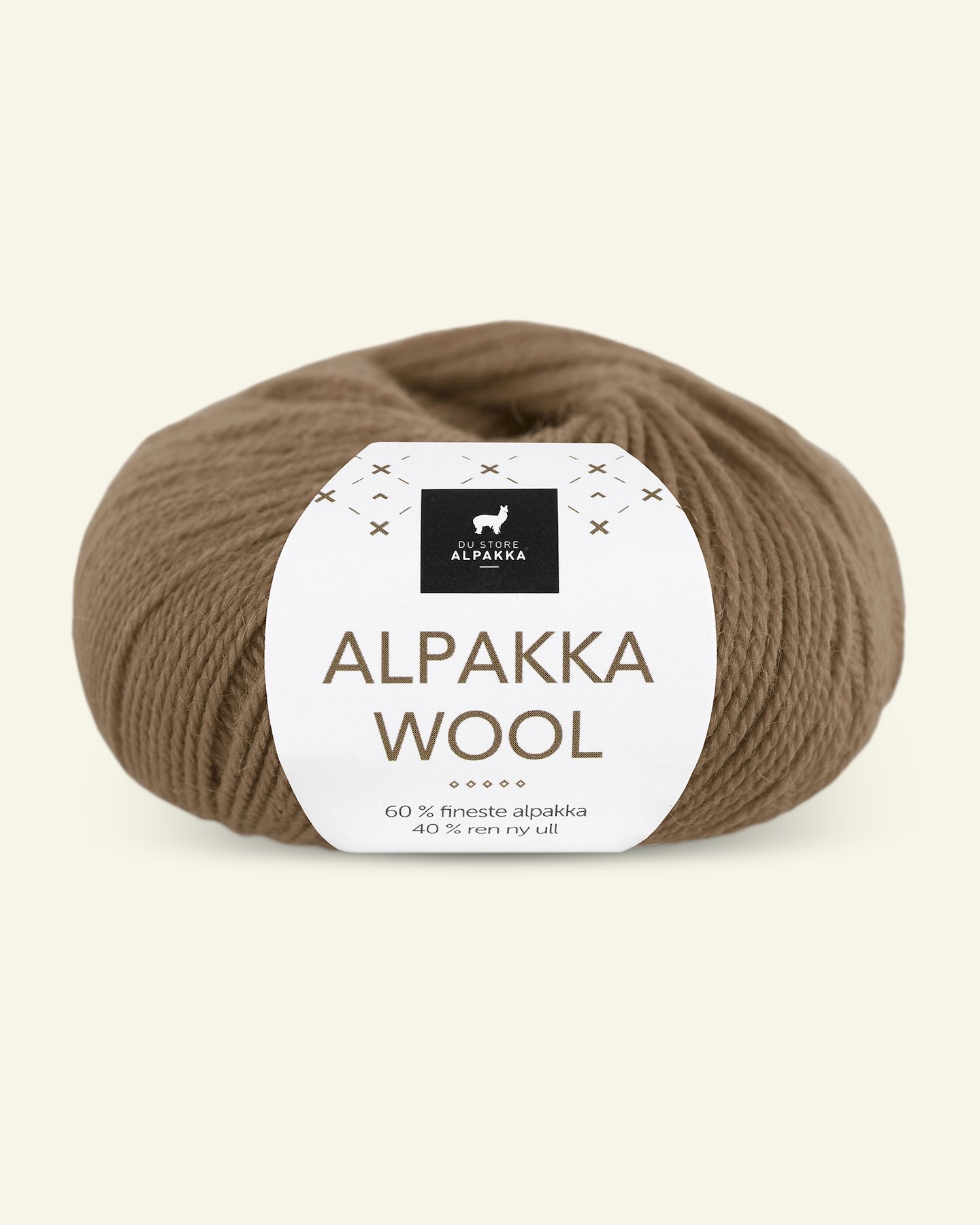 Du Store Alpakka, alpaka ullgarn "Alpakka Wool", nøddebrun (549) 90000566_pack