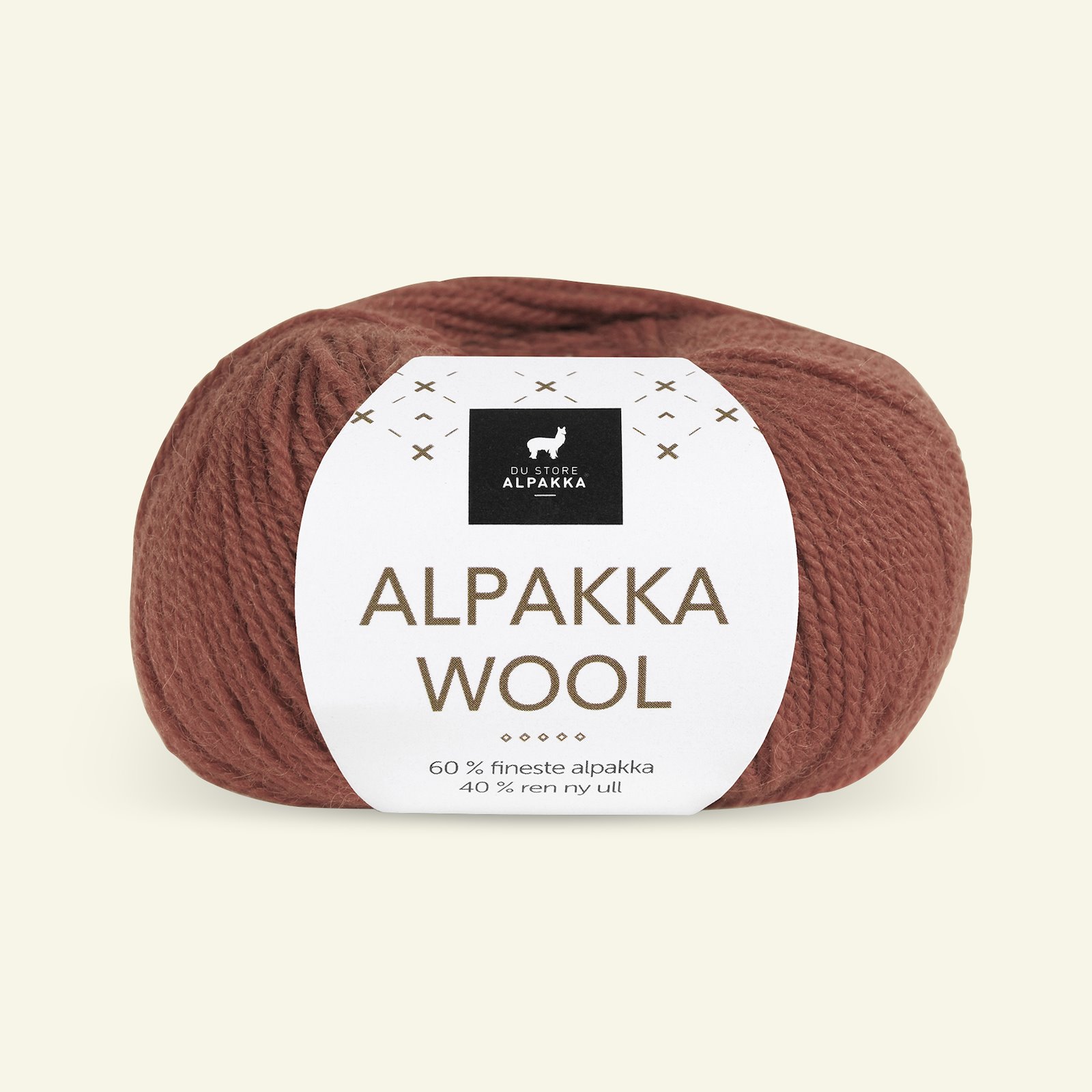 Du Store Alpakka, alpaka ullgarn "Alpakka Wool", rust (532) 90000561_pack