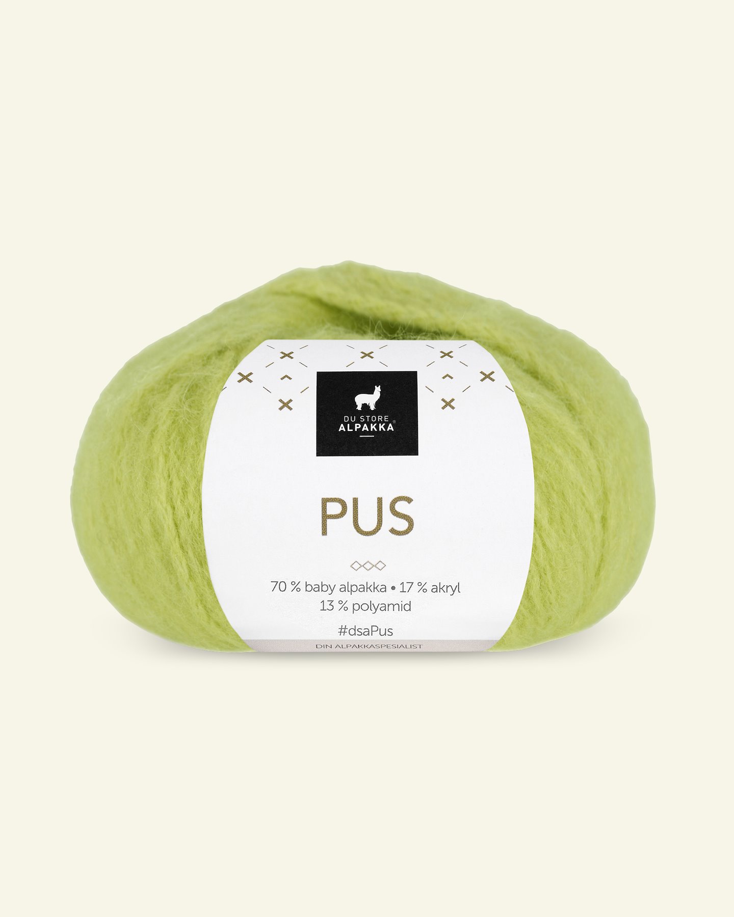 Du Store Alpakka, Alpakka blandingsgarn "Pus", pæregrønn (4056) 90000736_pack