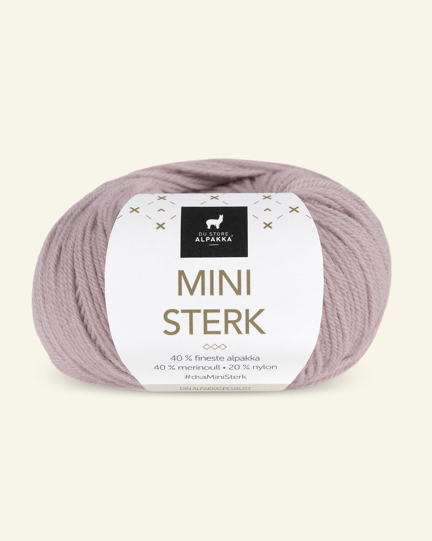 Du Store Alpakka, alpakka merino blandingsgarn "Mini Sterk", grå lavendel (853) 90000637_pack