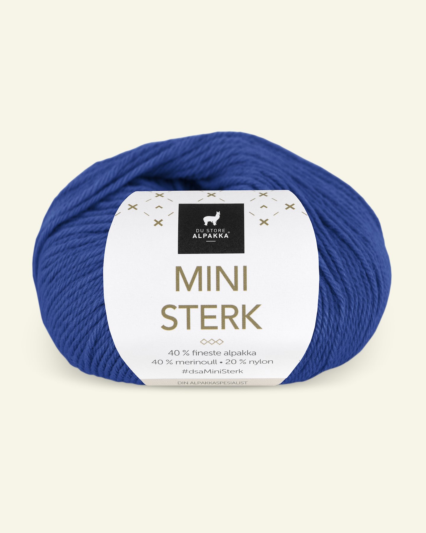 Du Store Alpakka, alpakka merino blandingsgarn "Mini Sterk", kongeblå (905) 90000648_pack