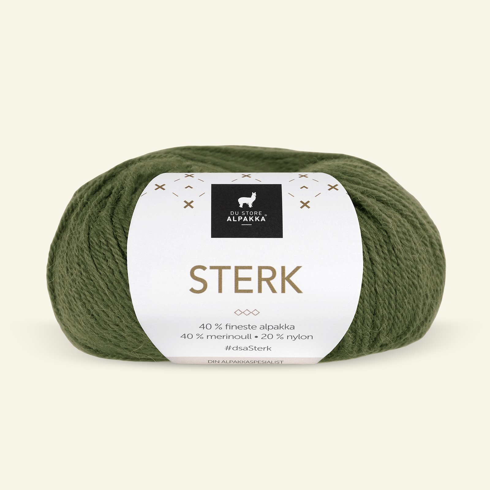 Du Store Alpakka, alpakka merino blandingsgarn "Sterk", grønn (812) 90000660_pack