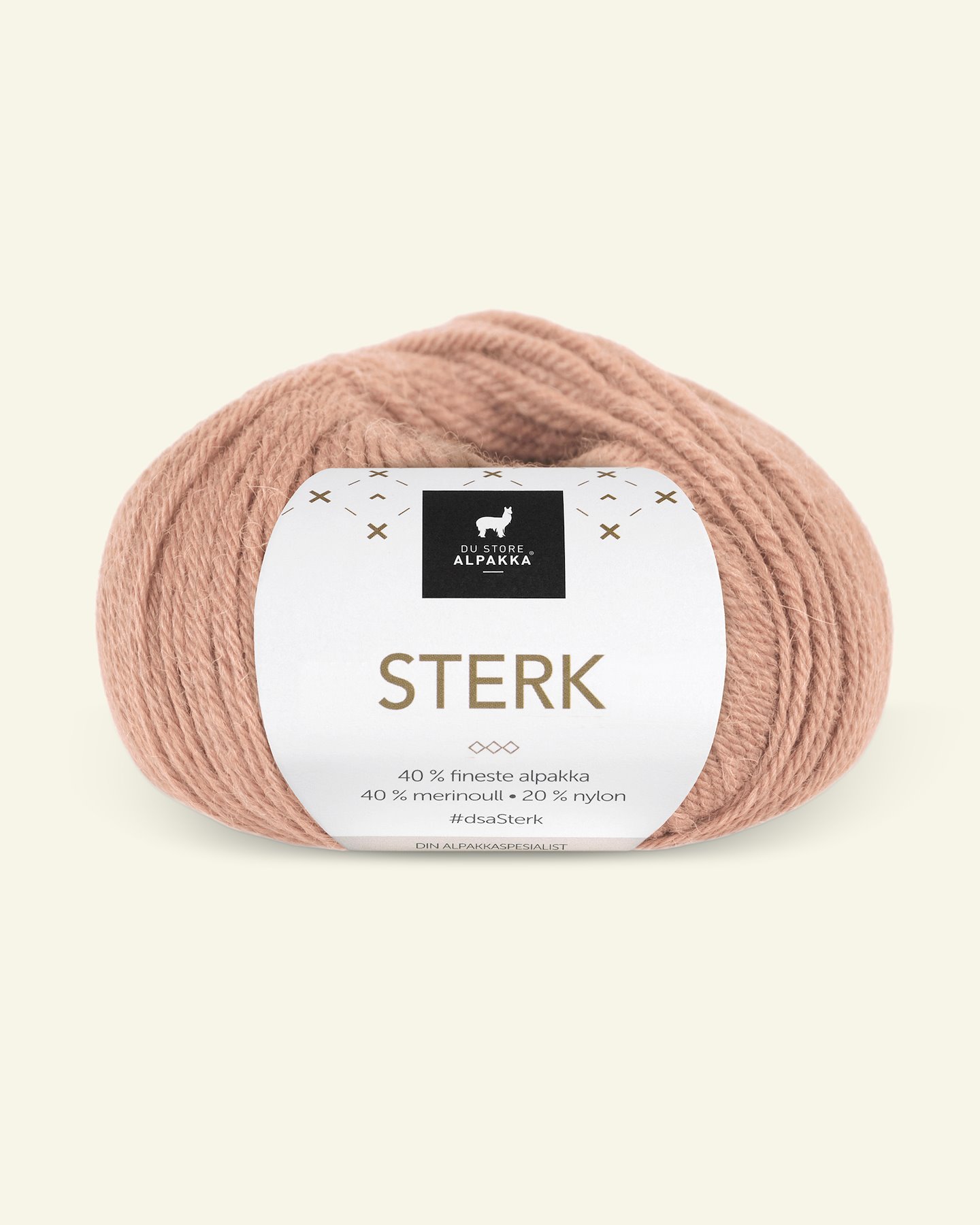 Du Store Alpakka, alpakka merino blandingsgarn "Sterk", rosa kamel (911) 90000703_pack
