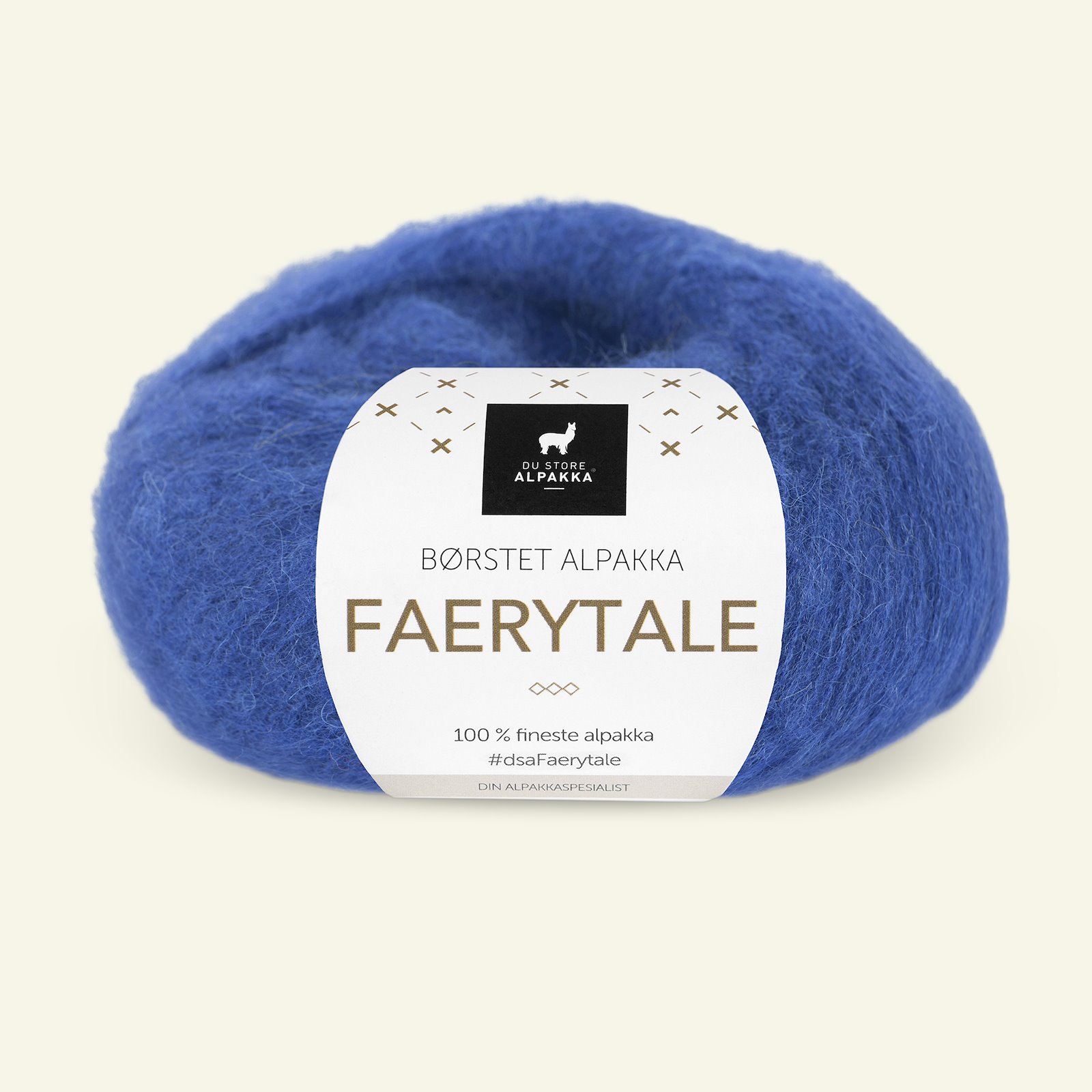 Du Store Alpakka, børsted alpacagarn "Faerytale", cobolt blå (807) 90000614_pack