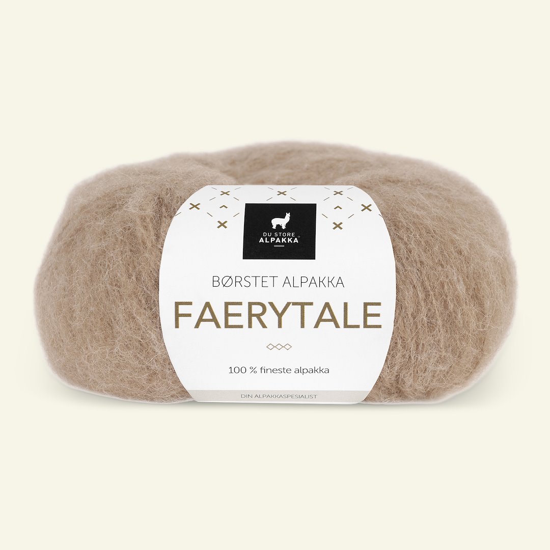 Se Du Store Alpakka, børsted alpacagarn "Faerytale", karamel (720) hos Selfmade