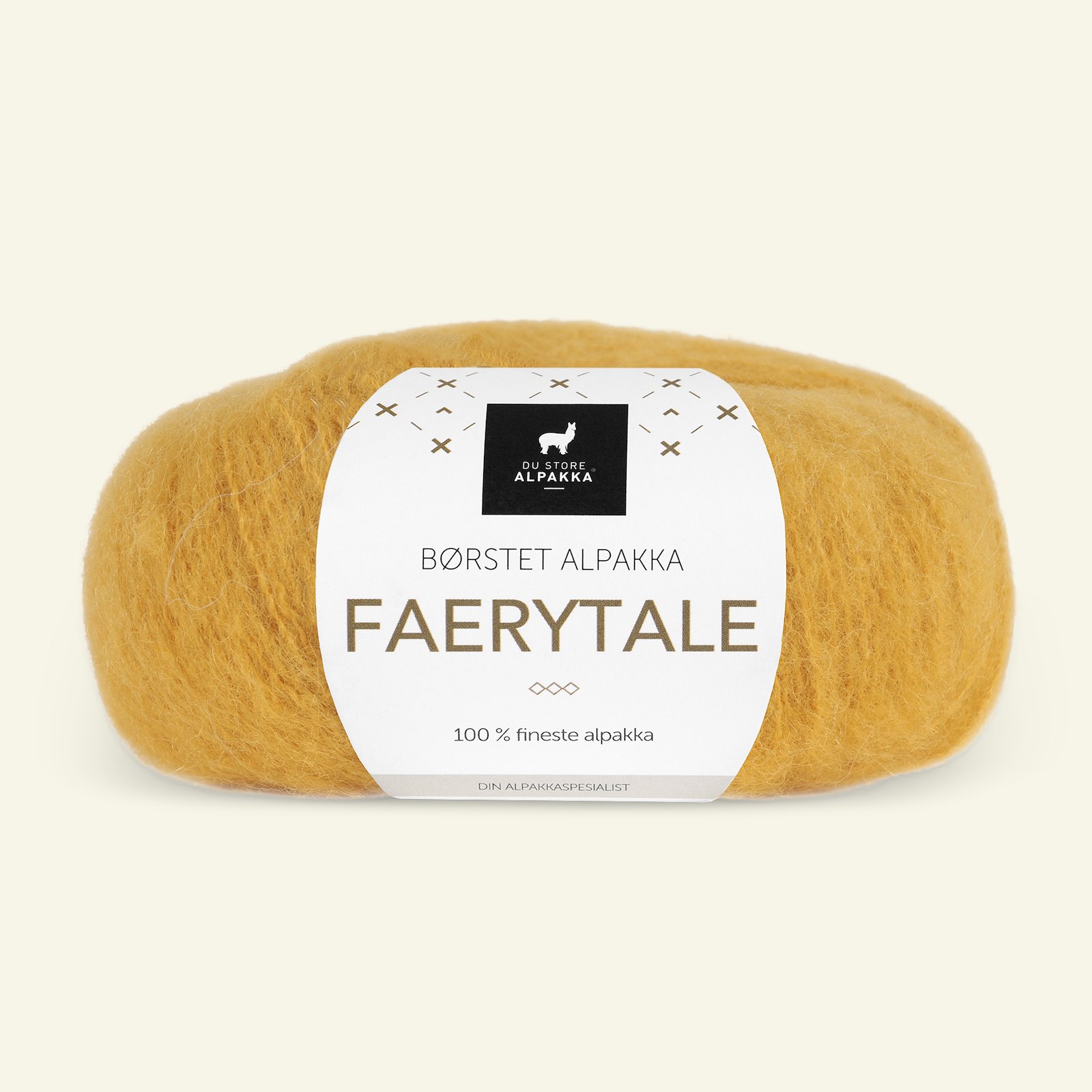 Du Store Alpakka, børsted alpacagarn "Faerytale", majs gul (747) 90000590_pack