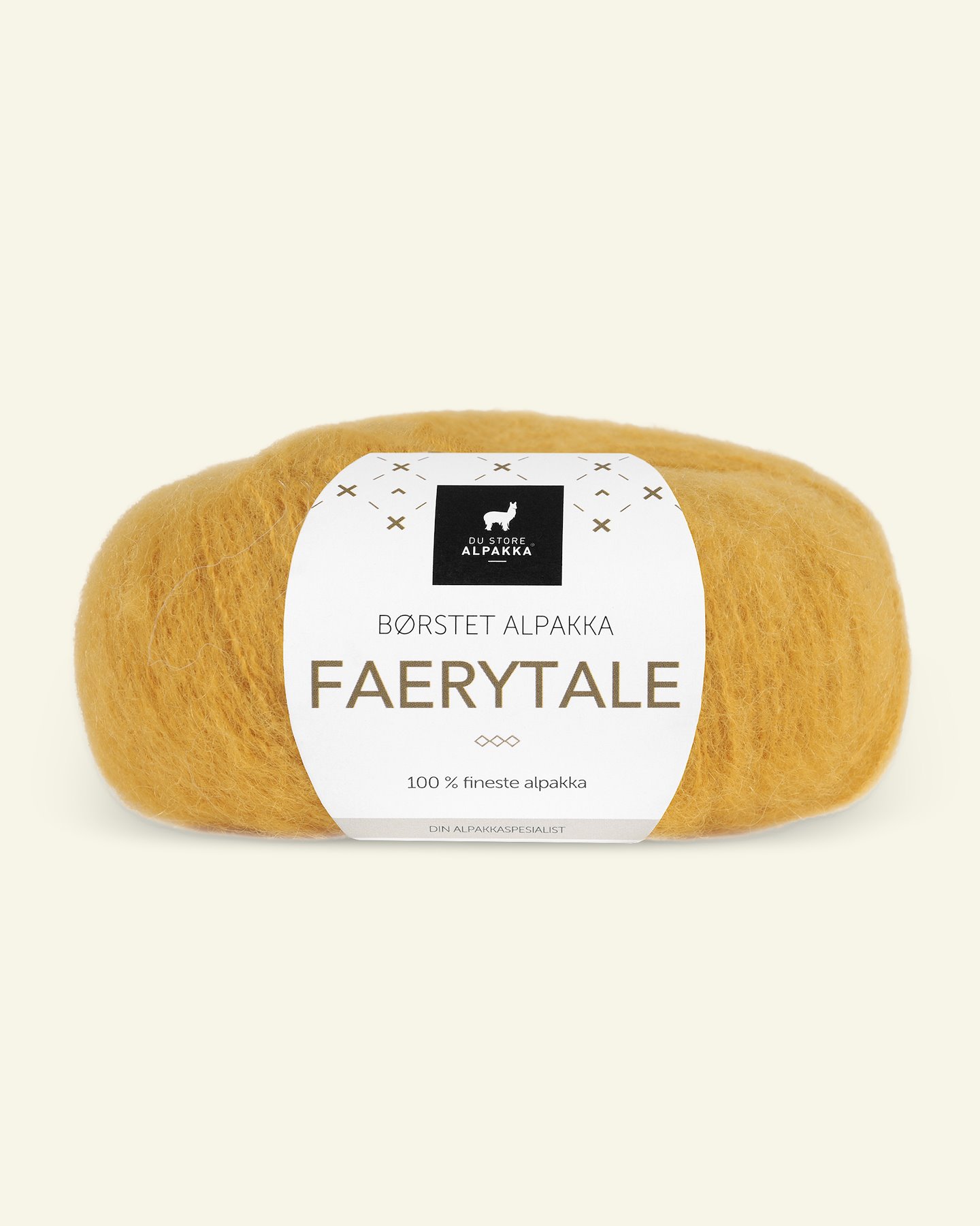 Du Store Alpakka, børsted alpacagarn "Faerytale", majs gul (747) 90000590_pack