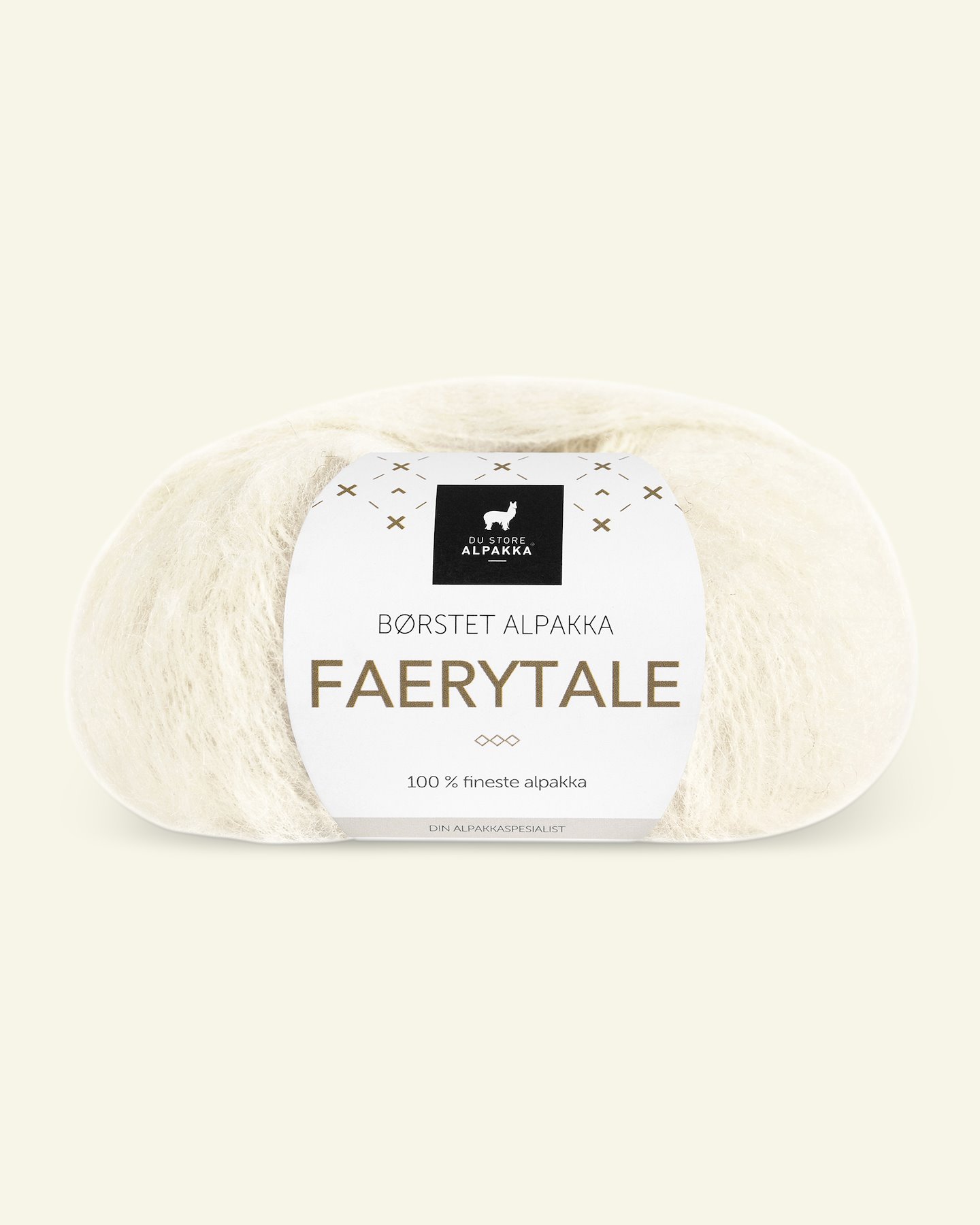 Du Store Alpakka, børsted alpacagarn "Faerytale", offwhite (701) 90000575_pack