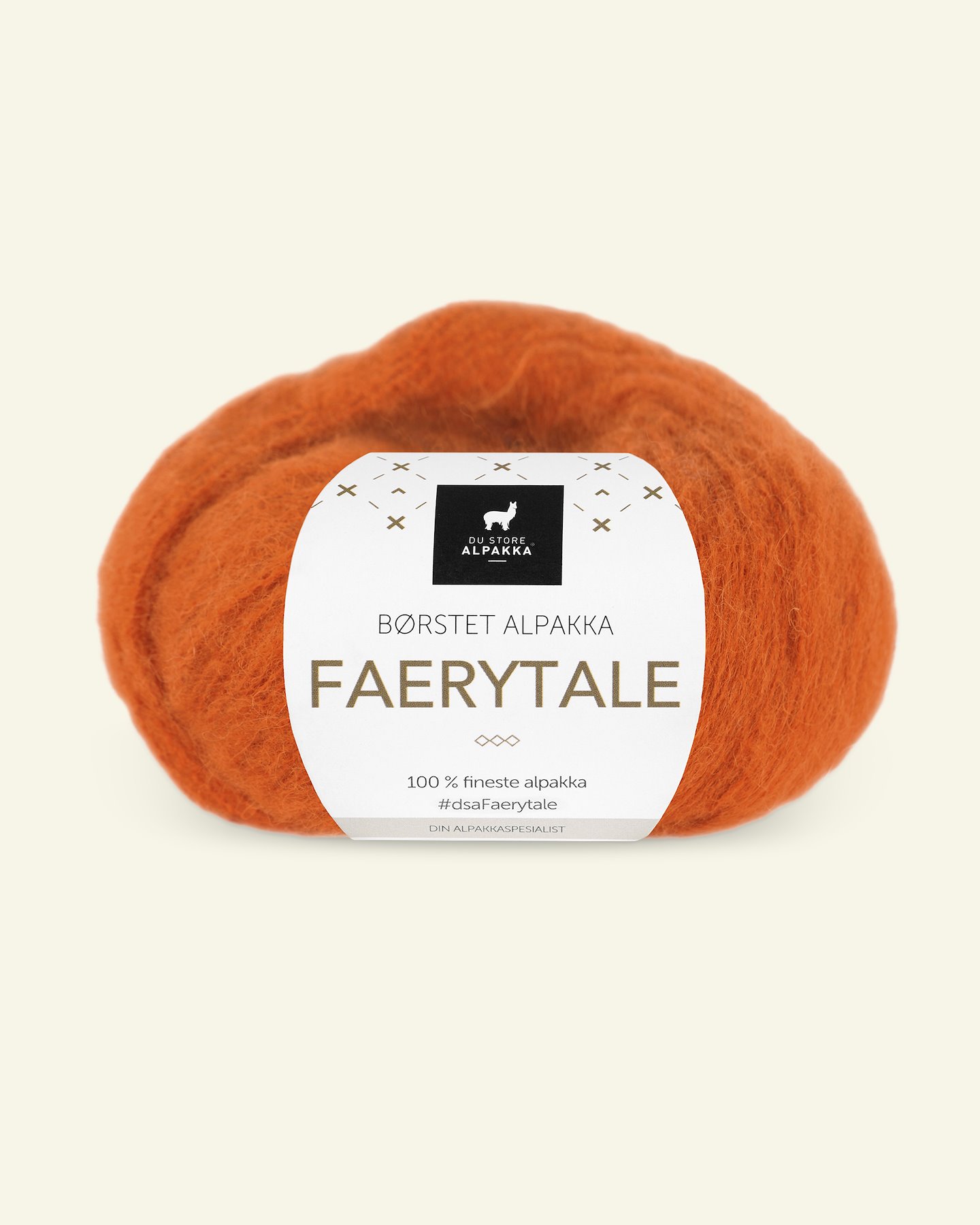 Du Store Alpakka, børsted alpacagarn "Faerytale", orange (806) 90000613_pack
