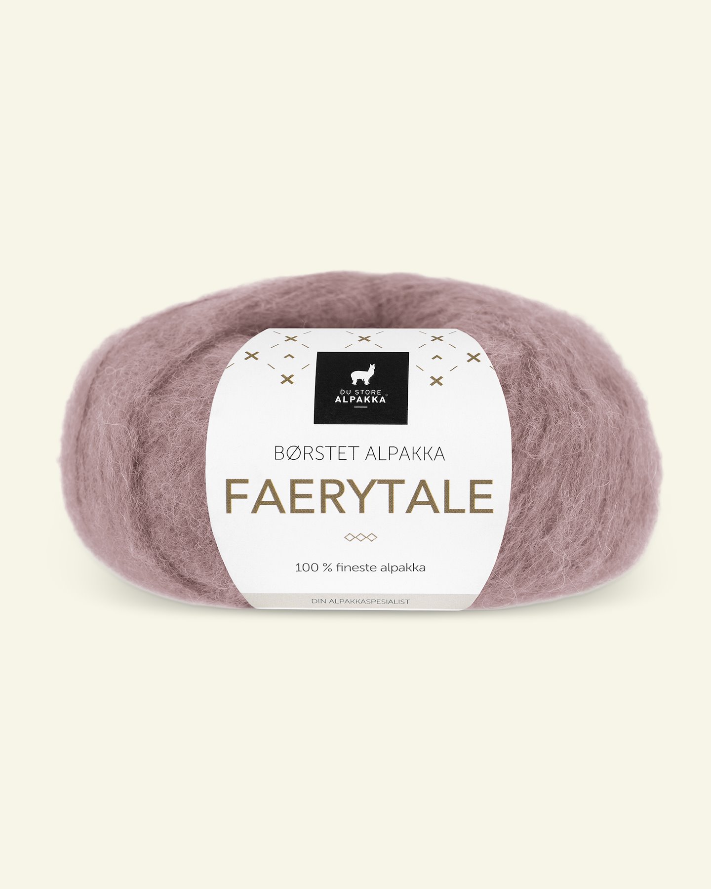 Du Store Alpakka, børsted alpacagarn "Faerytale", støvet rosa (712) 90000580_pack