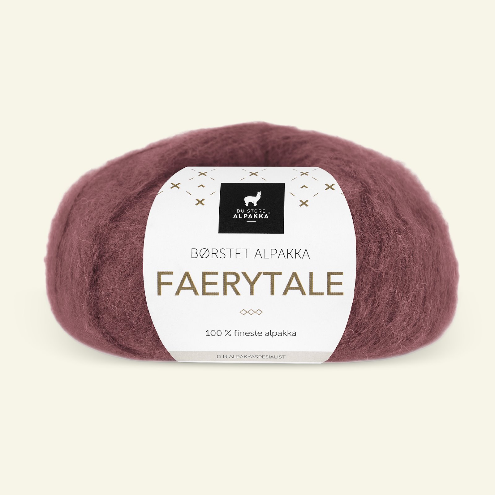 Du Store Alpakka, børsted alpakkagarn "Faerytale", aubergine (791) 90000603_pack