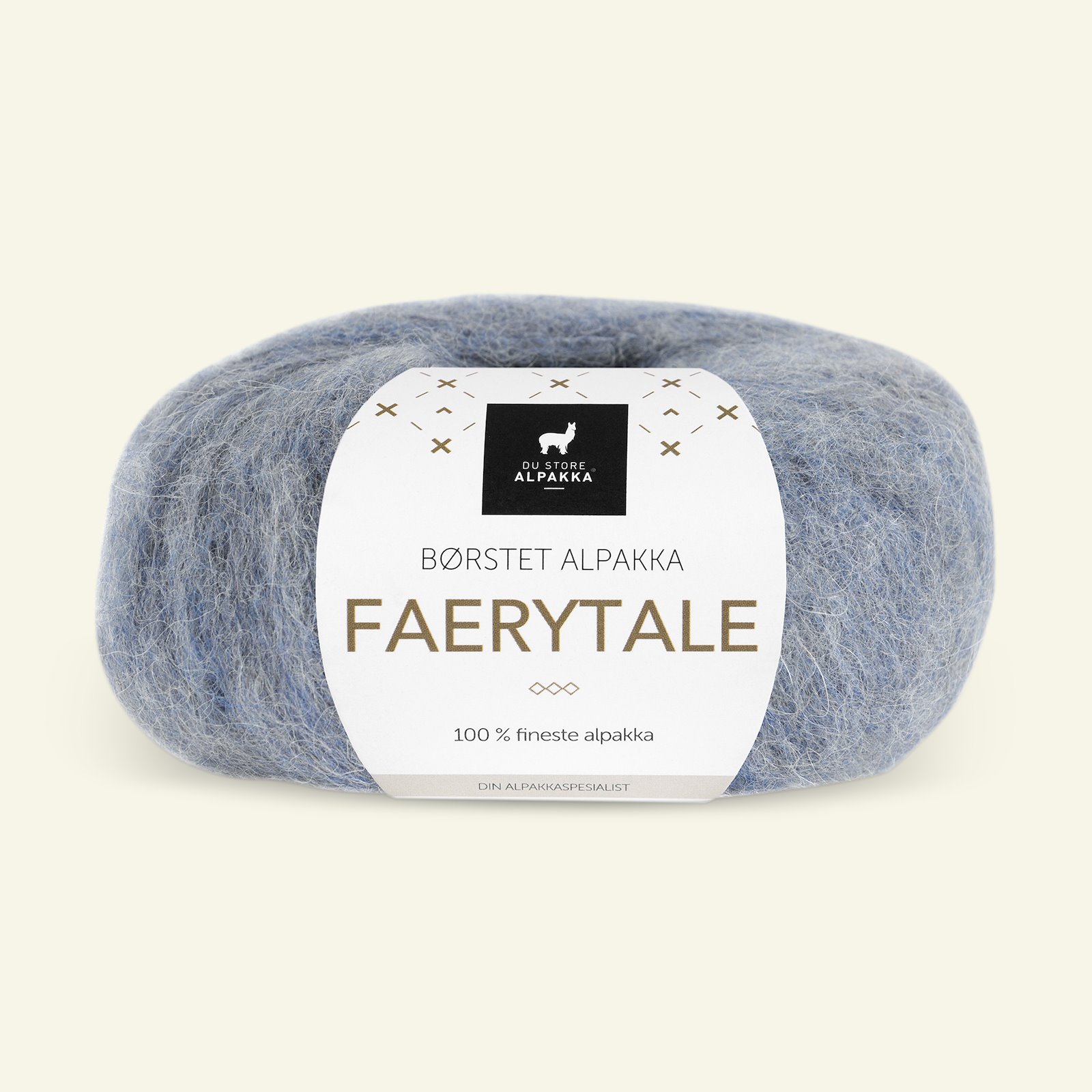 Du Store Alpakka, børsted alpakkagarn "Faerytale", gråblå (740) 90000588_pack