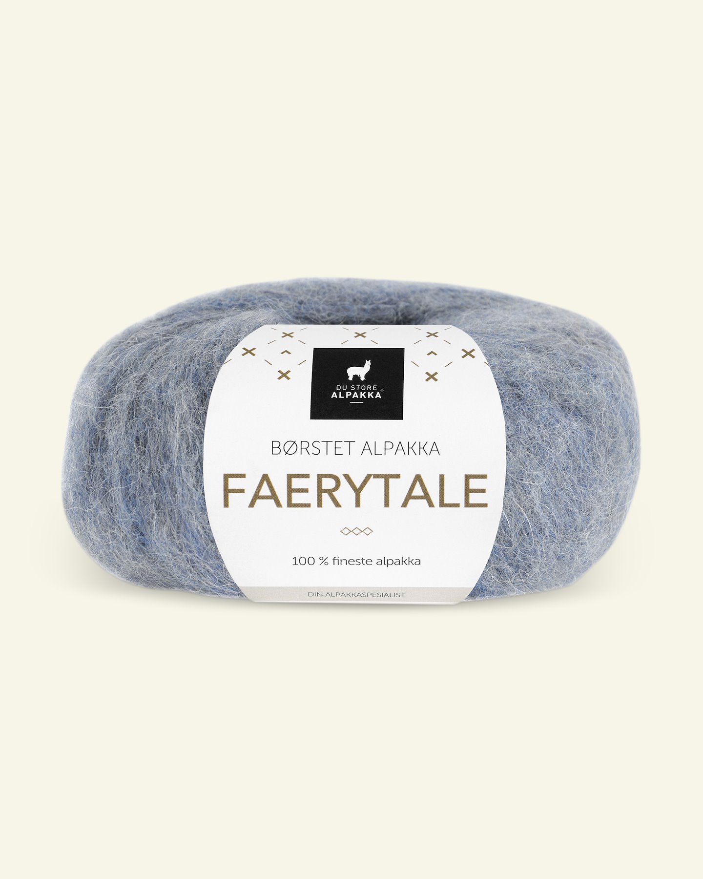 Du Store Alpakka, børsted alpakkagarn "Faerytale", gråblå (740) 90000588_pack