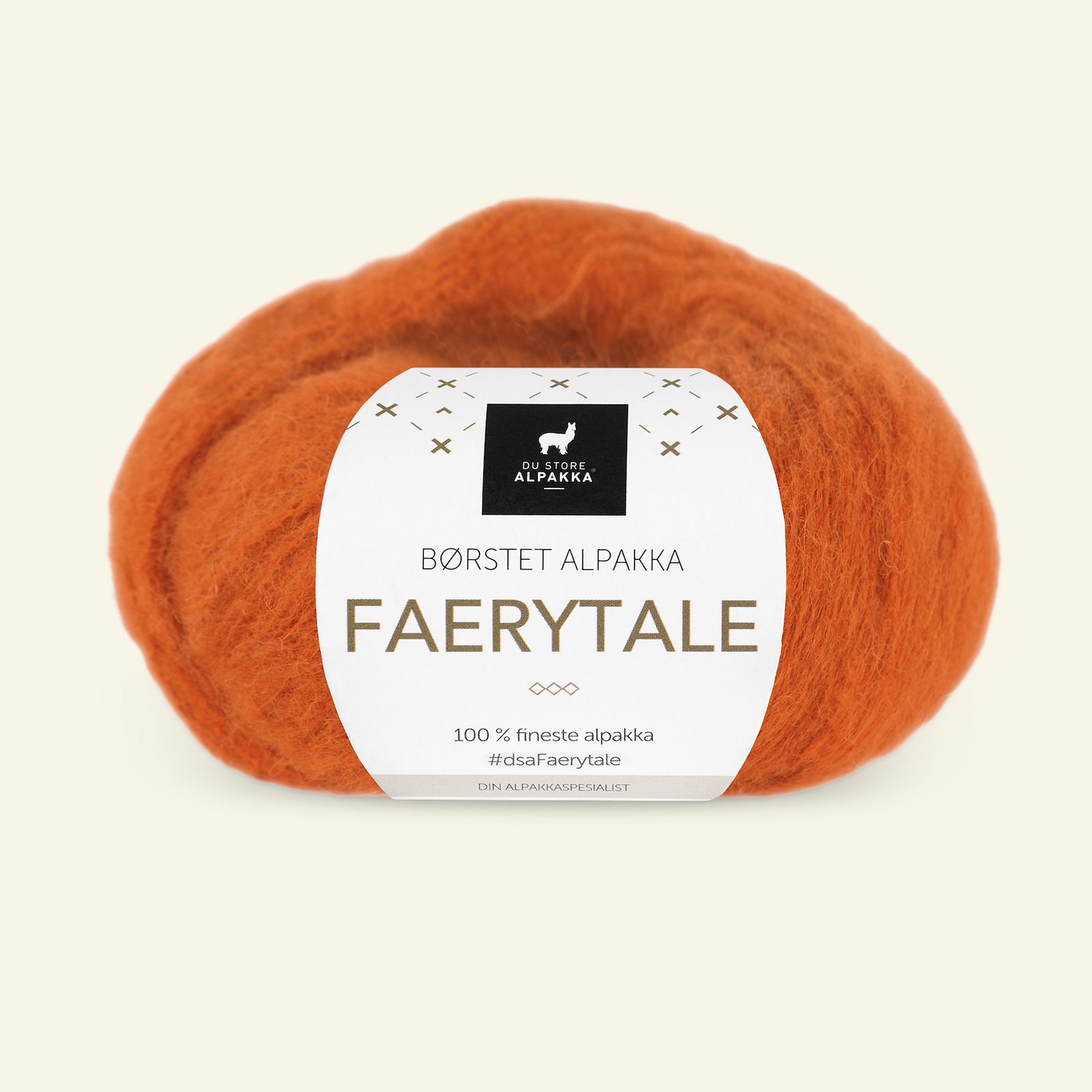 Du Store Alpakka, børsted alpakkagarn "Faerytale", orange (806) 90000613_pack