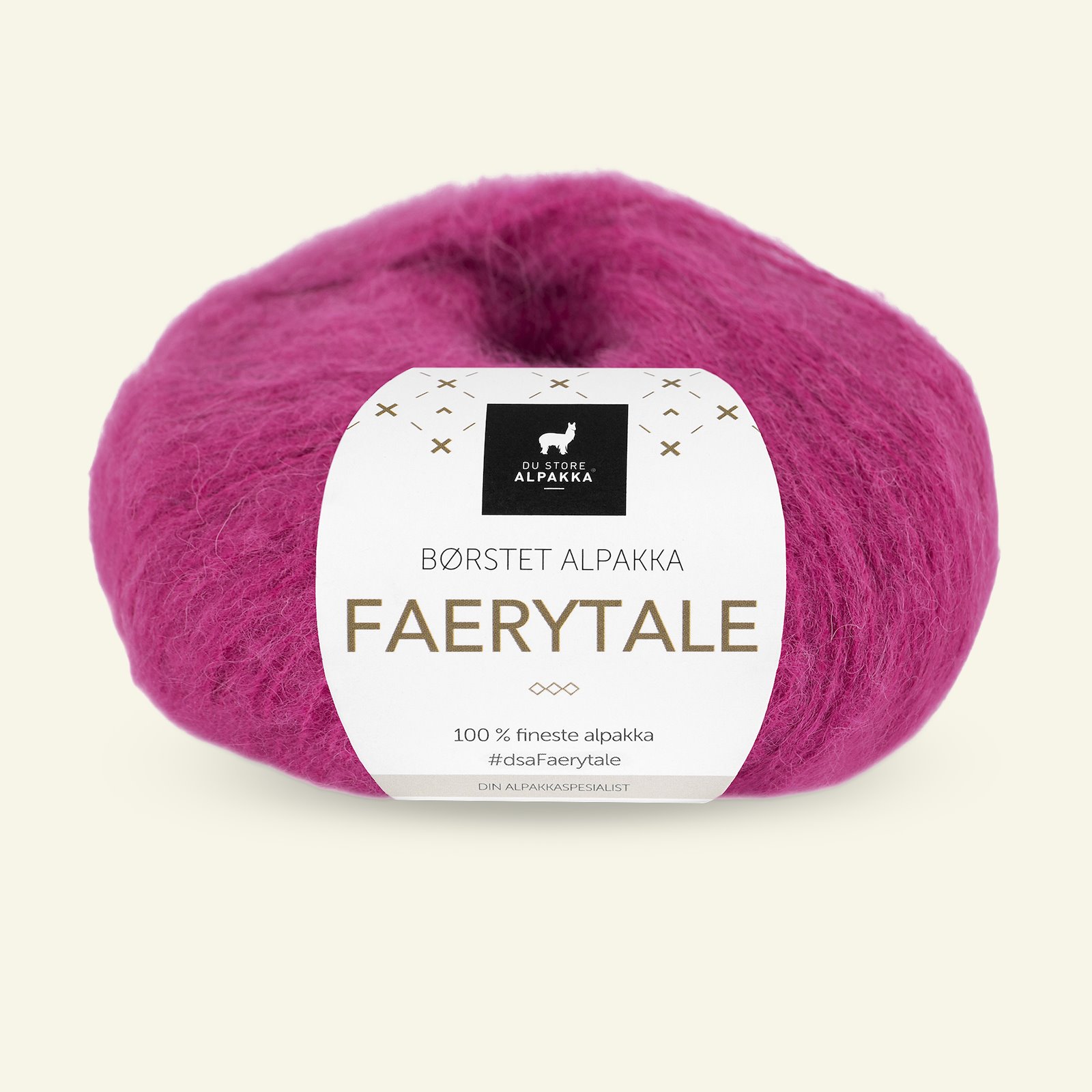 Du Store Alpakka, børsted alpakkagarn "Faerytale", pink (813) 90000620_pack_b