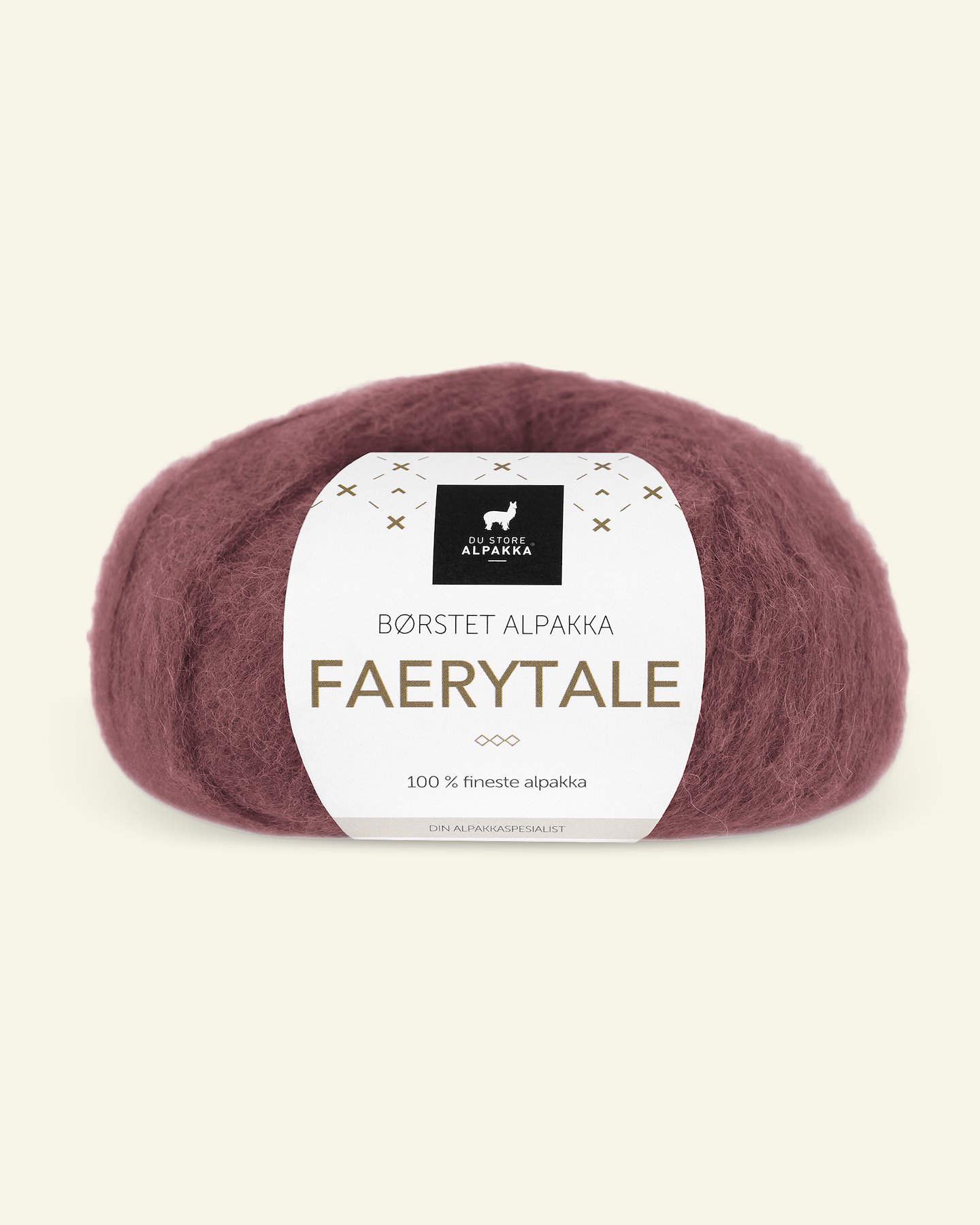 Du Store Alpakka, børstet alpacagarn "Faerytale", aubergine (791) 90000603_pack