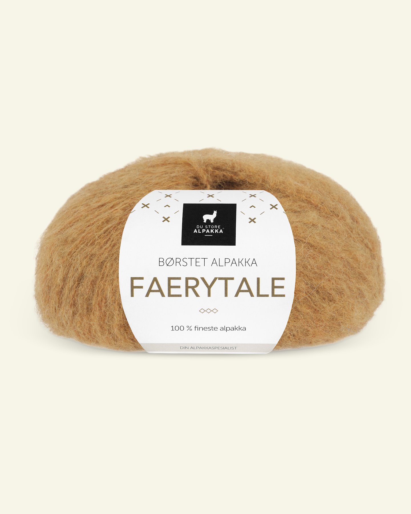 Du Store Alpakka, børstet alpacagarn "Faerytale", karry melange (754) 90000591_pack