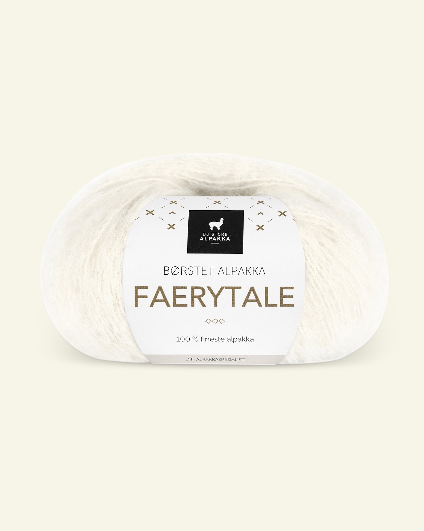 Du Store Alpakka, børstet alpakkagarn "Faerytale", hvit (702) 90000576_pack