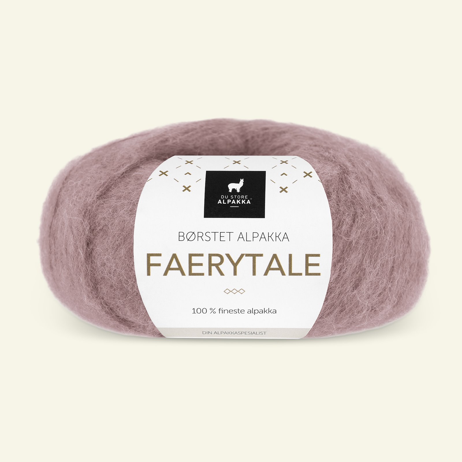 Du Store Alpakka, børstet alpakkagarn "Faerytale", støvet rose (712) 90000580_pack