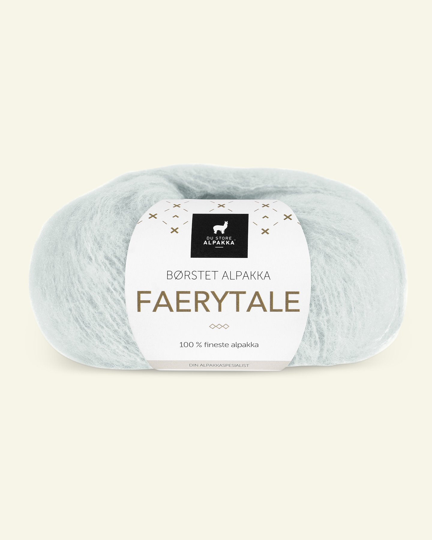 Du Store Alpakka, borstat alpackagarn "Faerytale", lys grå blå (774) 90000597_pack
