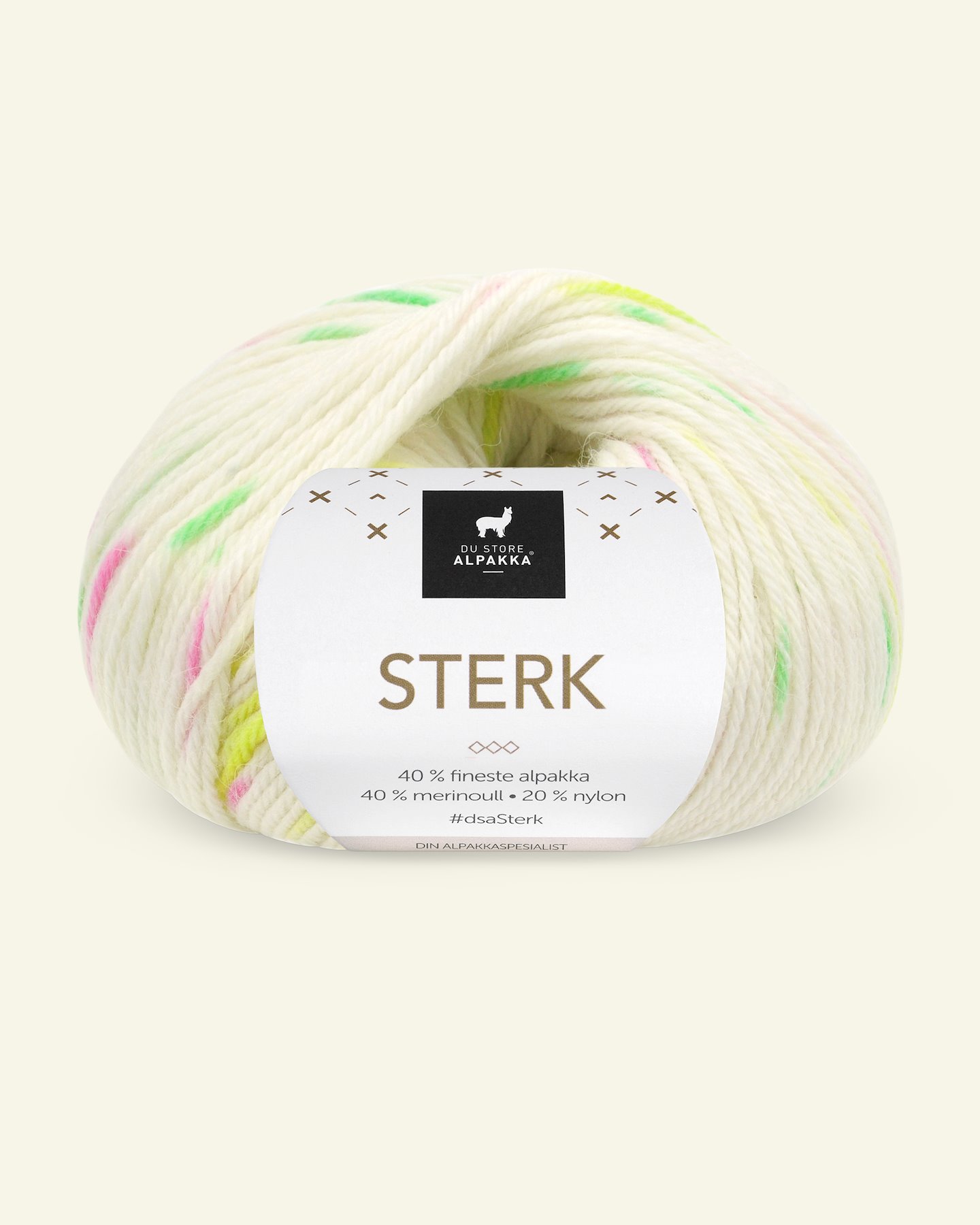 Du Store Alpakka Sterk hvid/neon print 90001239_pack