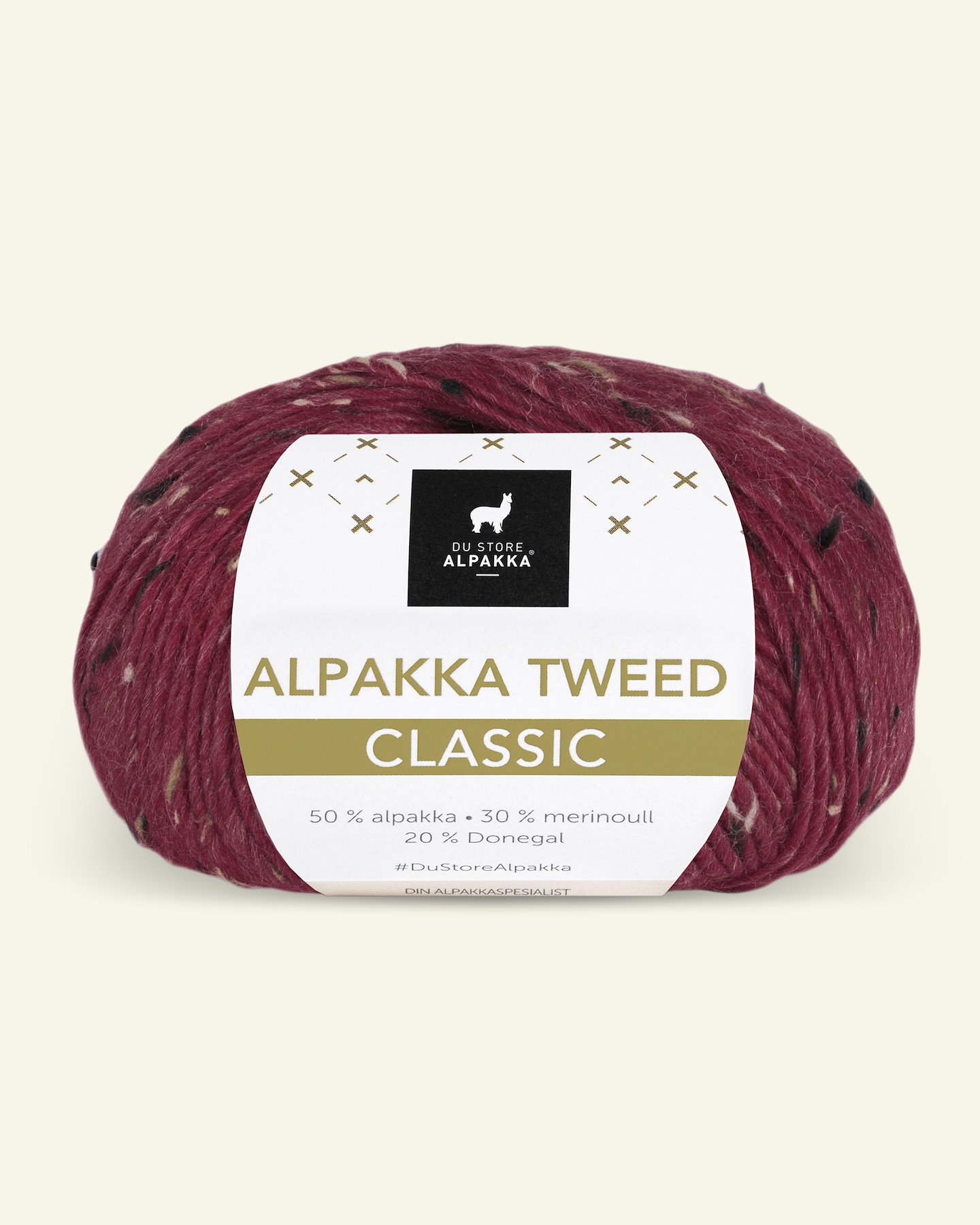 Du Store Alpakka Tweed Classic deep red 90000541_pack