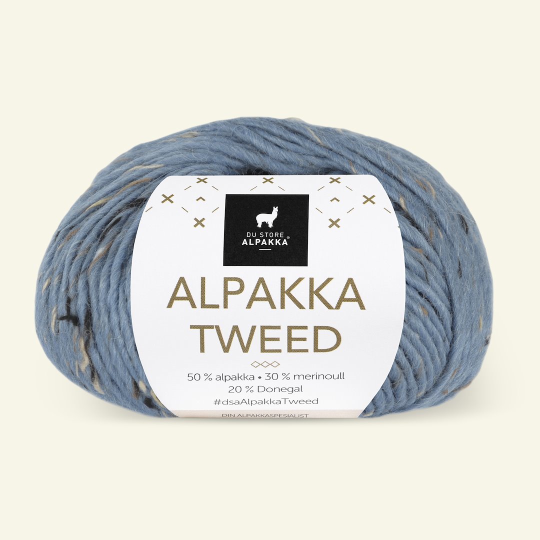 Se Du Store Alpakka, tweed uldgarn "Alpakka Tweed", denim (125) hos Selfmade