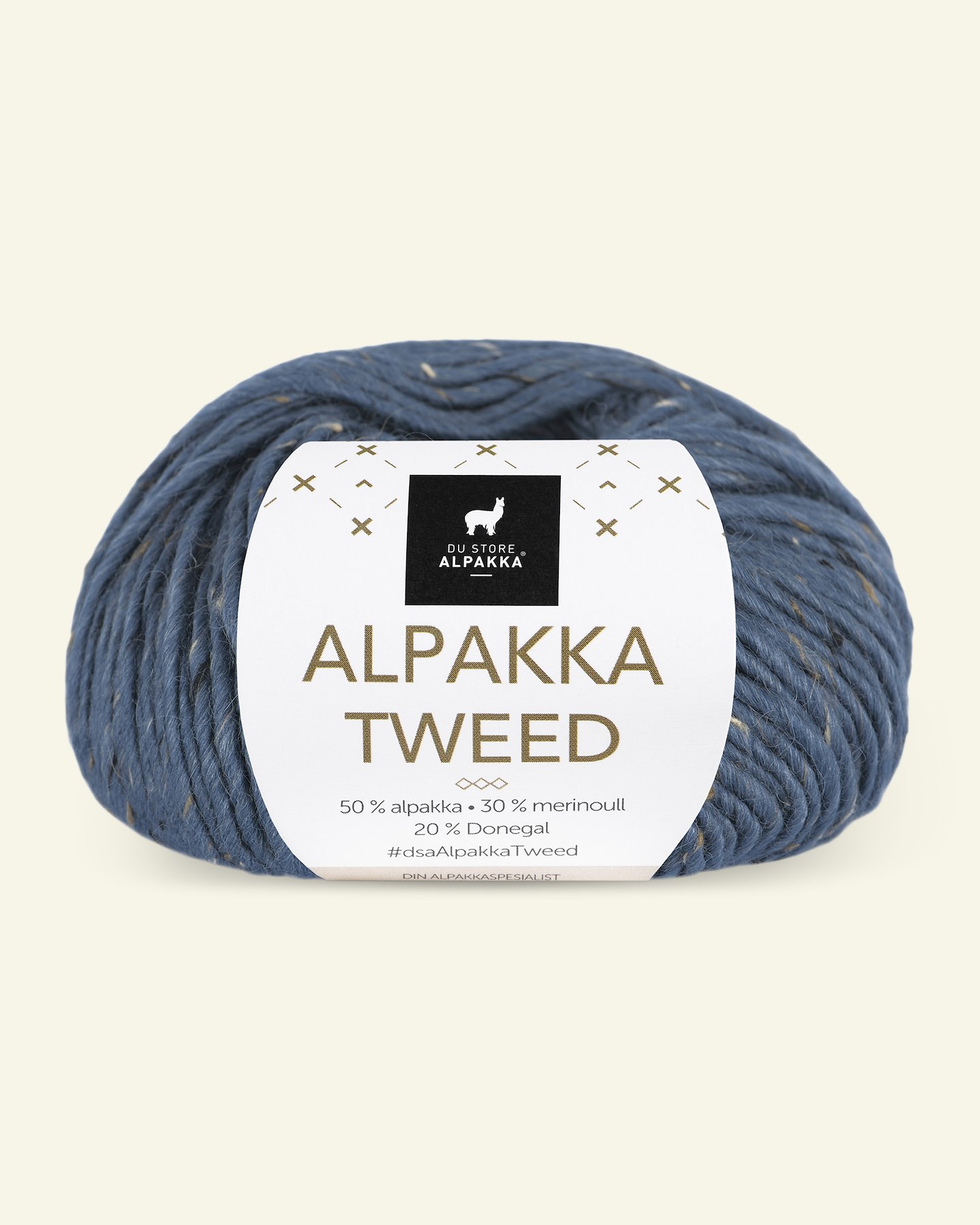 Du Store Alpakka, tweed uldgarn "Alpakka Tweed", indigo (133) 90000533_pack