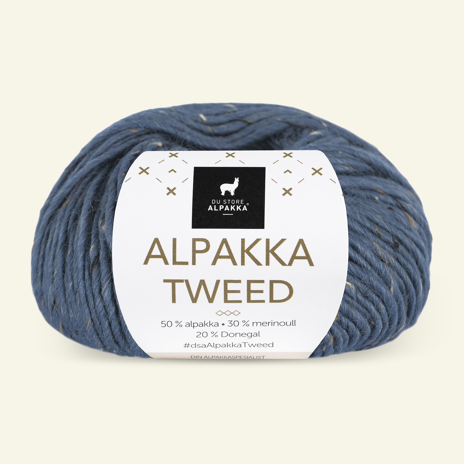 Du Store Alpakka, tweed ullgarn "Alpakka Tweed", indigo (133) 90000533_pack