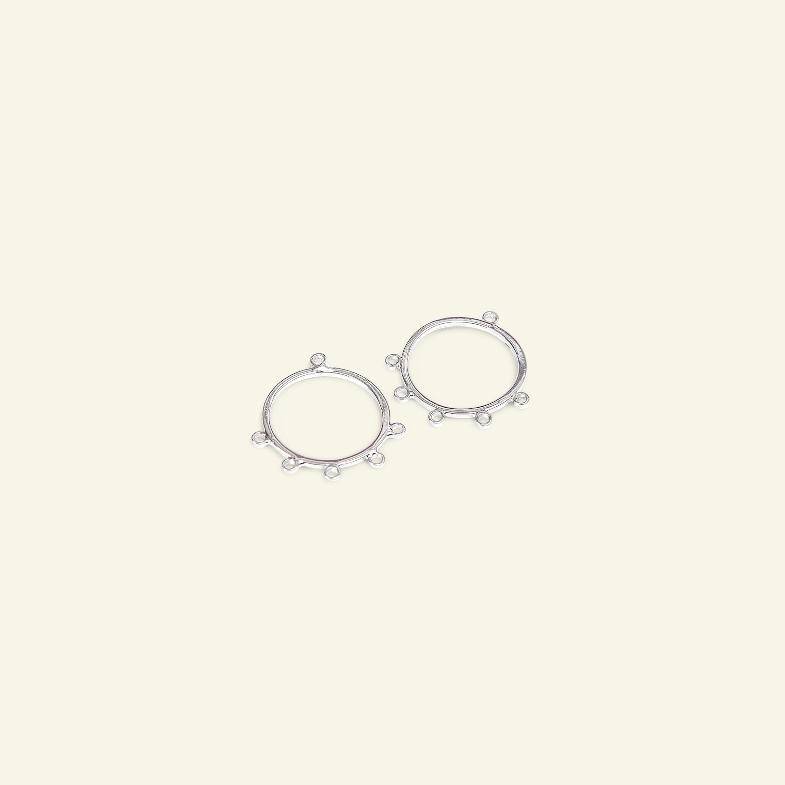 Ear ring m/5 eyes 16mm silver colored 45721_pack