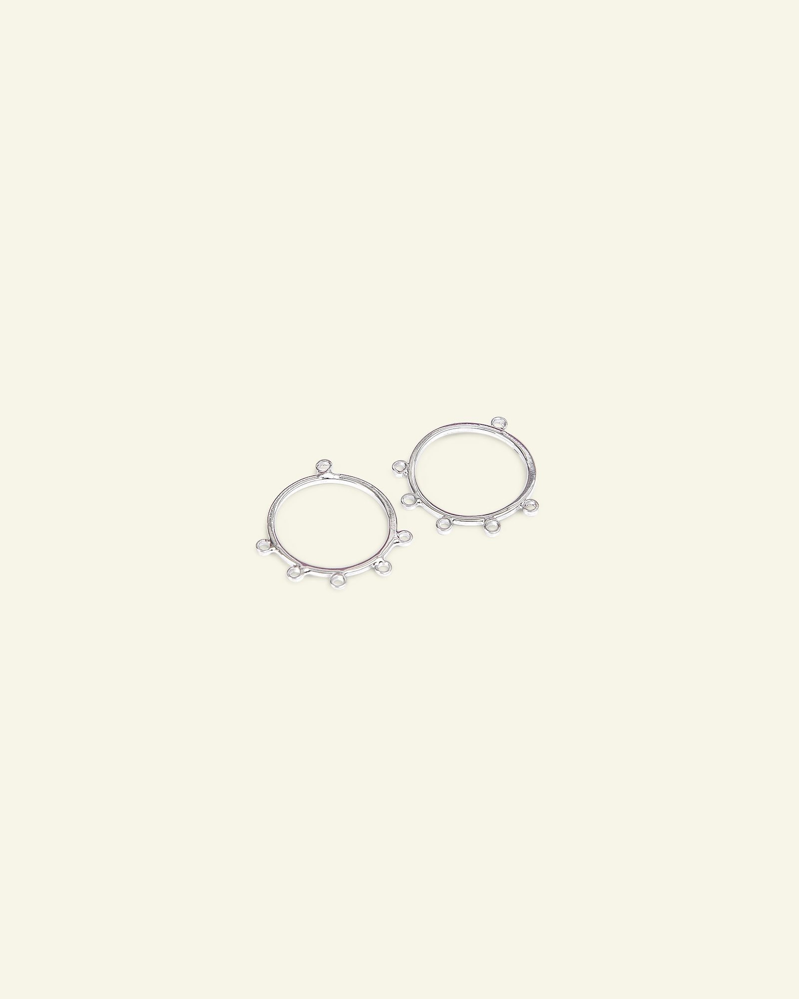 Ear ring m/5 eyes 16mm silver colored 45721_pack