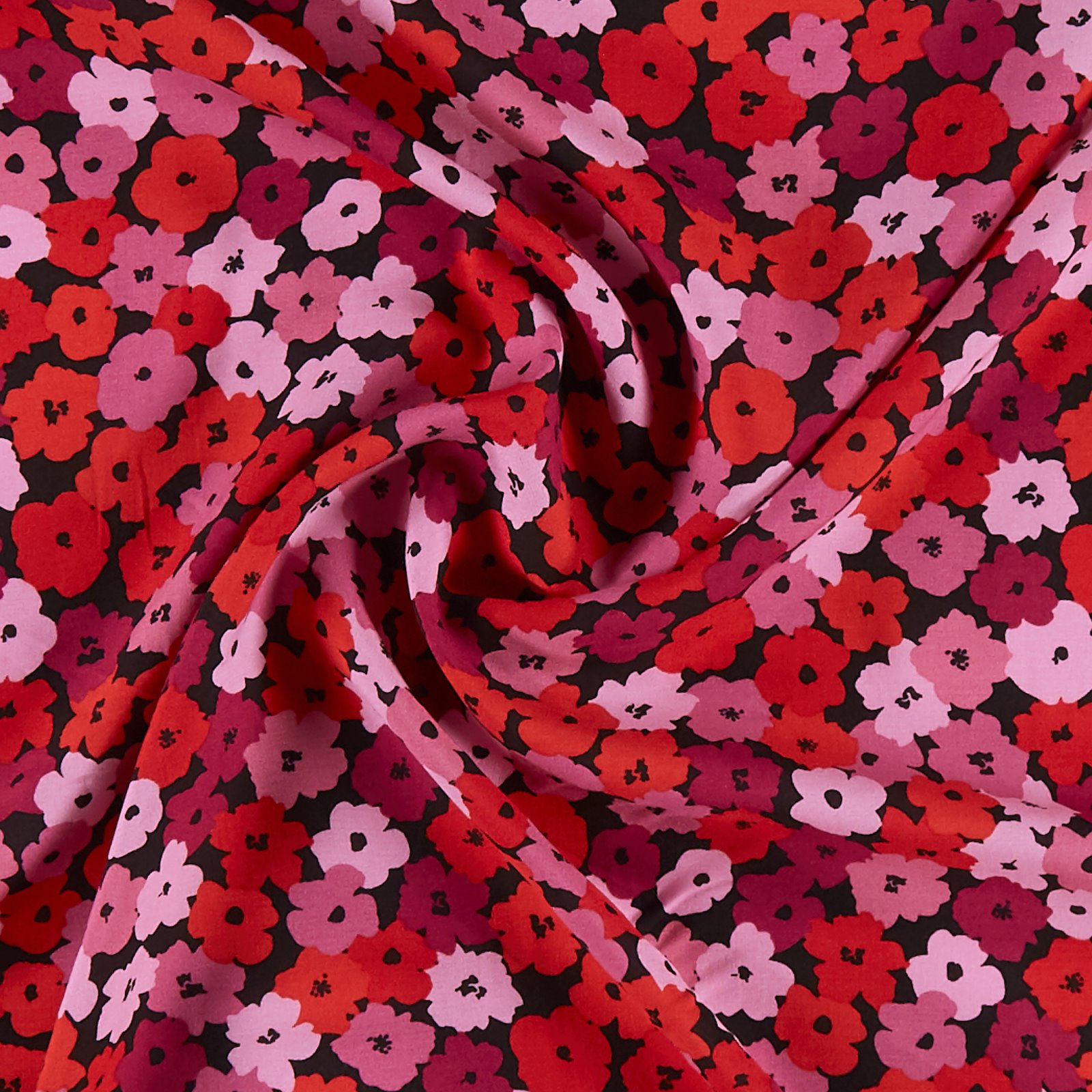 Ecovero woven viscose w red/pink flowers 710834_pack