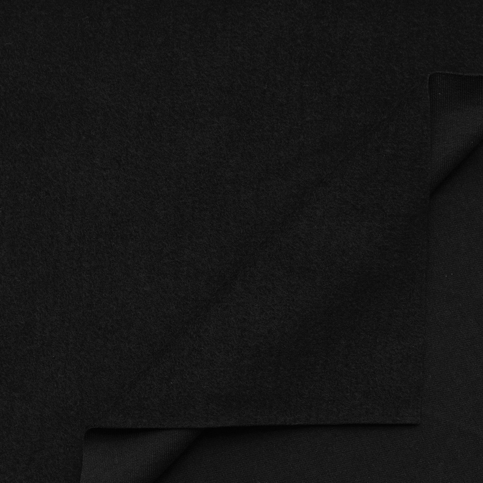 Ekologisk sweatshirttyg, 100% bomull, svart, borstad 211759_pack_b