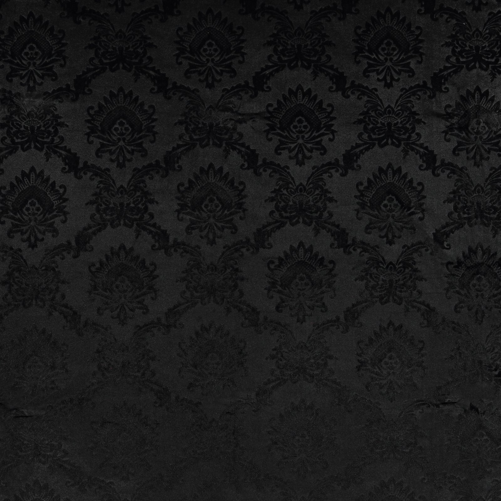 Embossed velvet black w wallpaper look