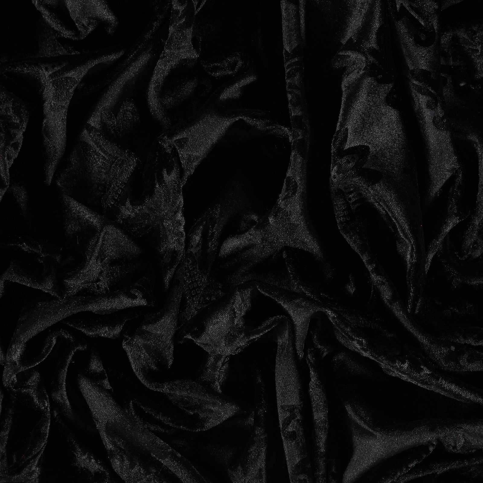 Embossed velvet black w wallpaper look | Selfmade® (Stoff & Stil)
