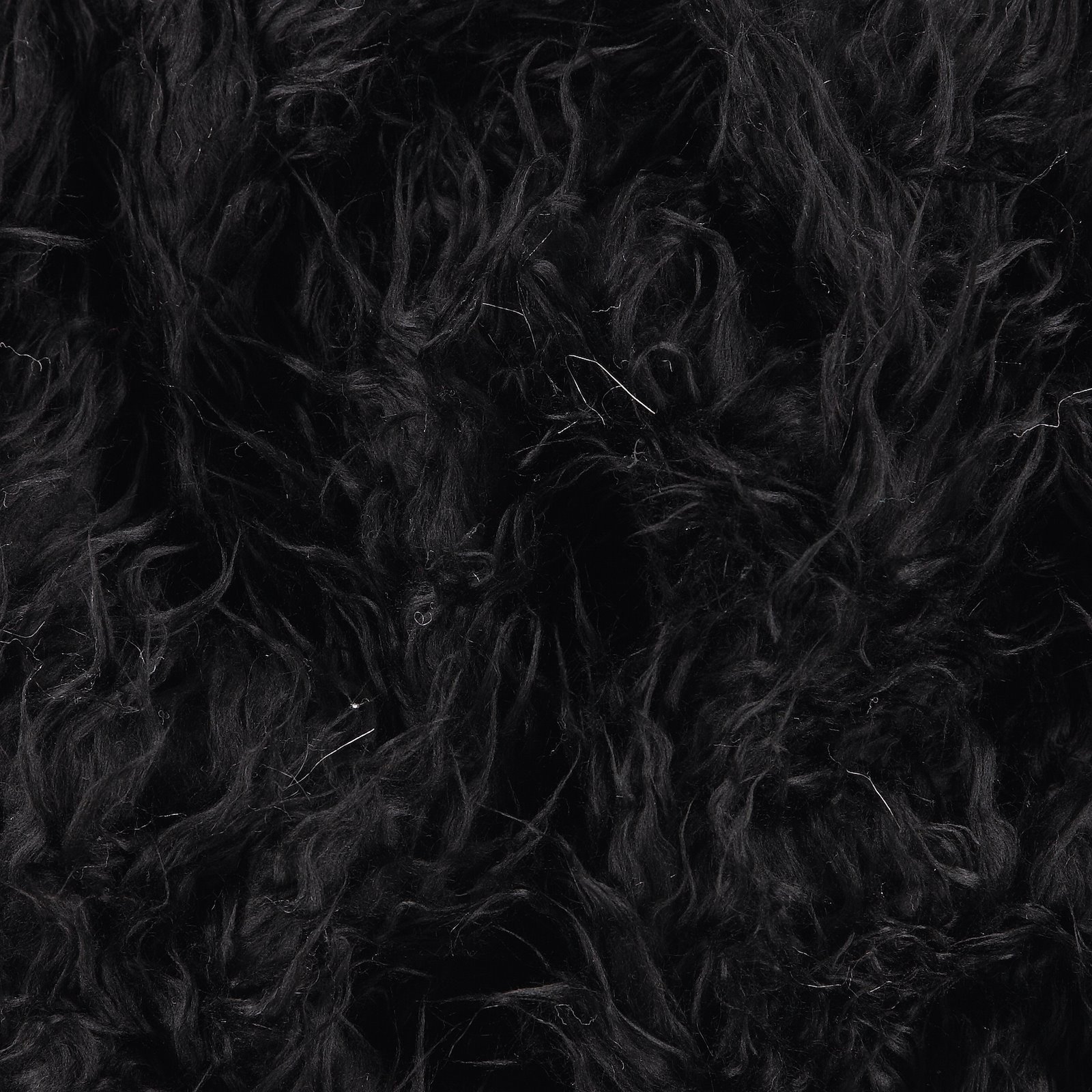 Fake long haired fur black 50mm 910139_pack