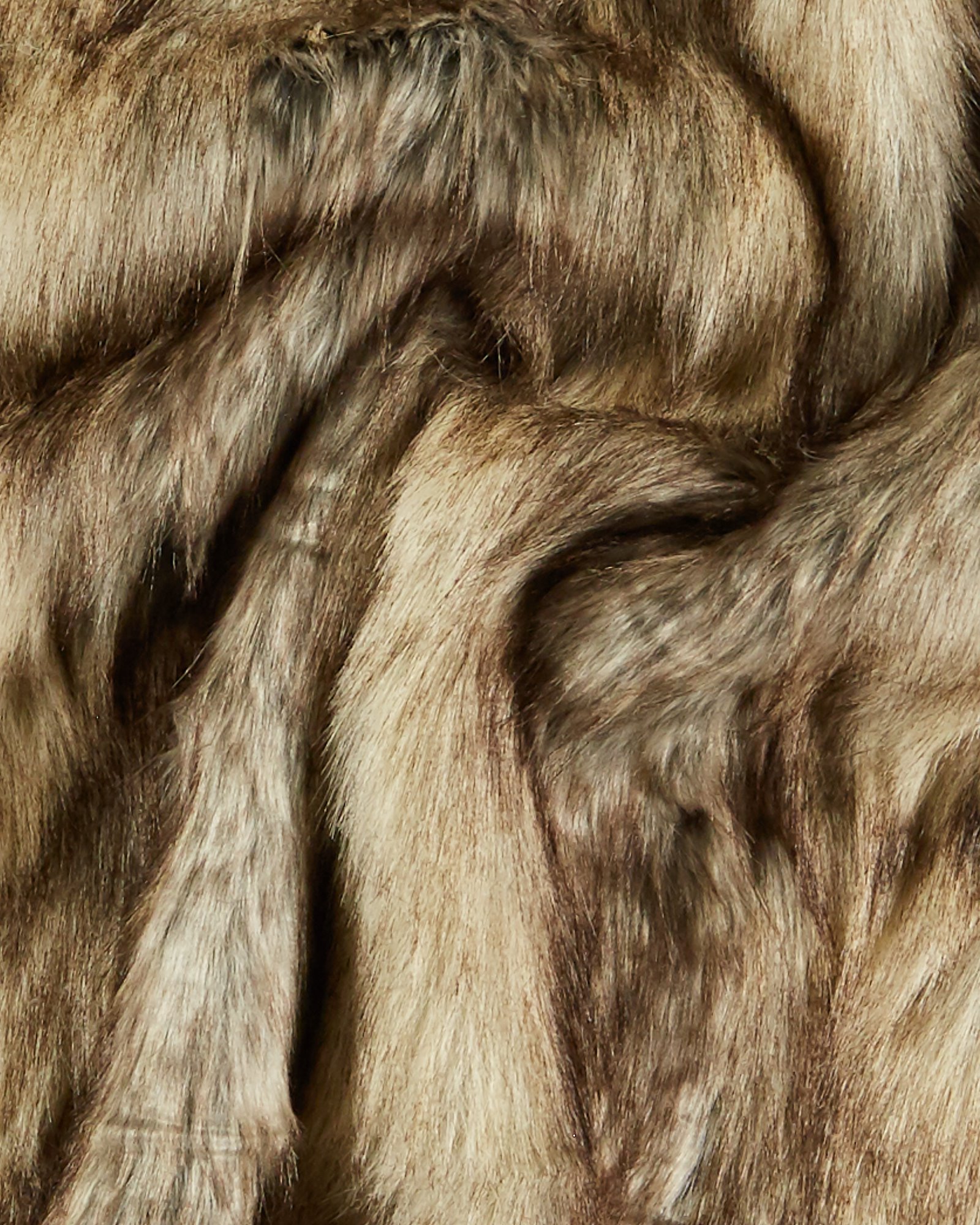 Fake polar fox fur grey/dark brown 50mm 910234_pack