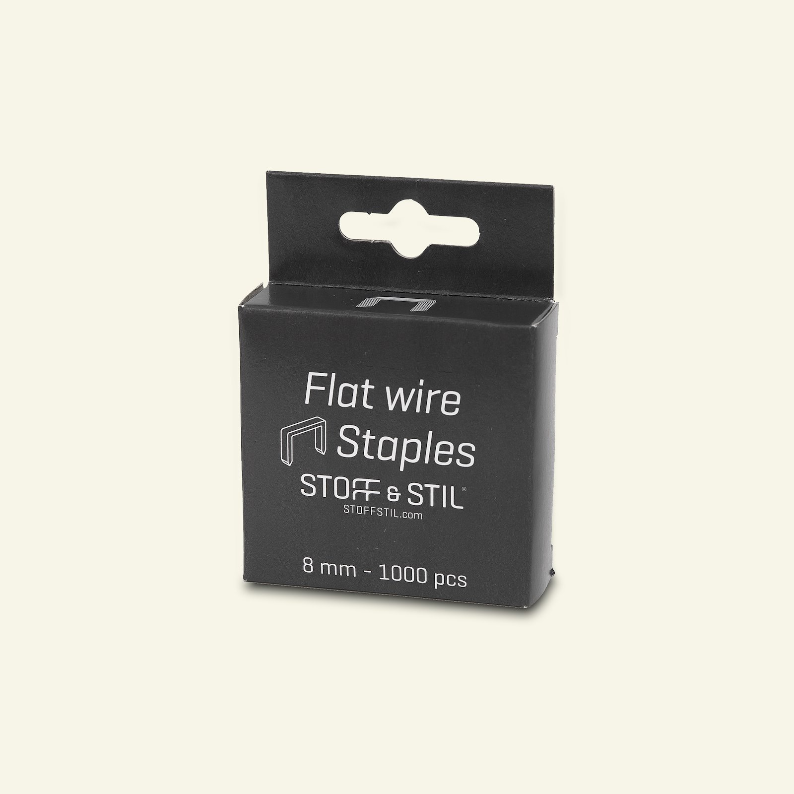 Flat wire stables 8mm for 29811 1000 pcs 29821_pack_b