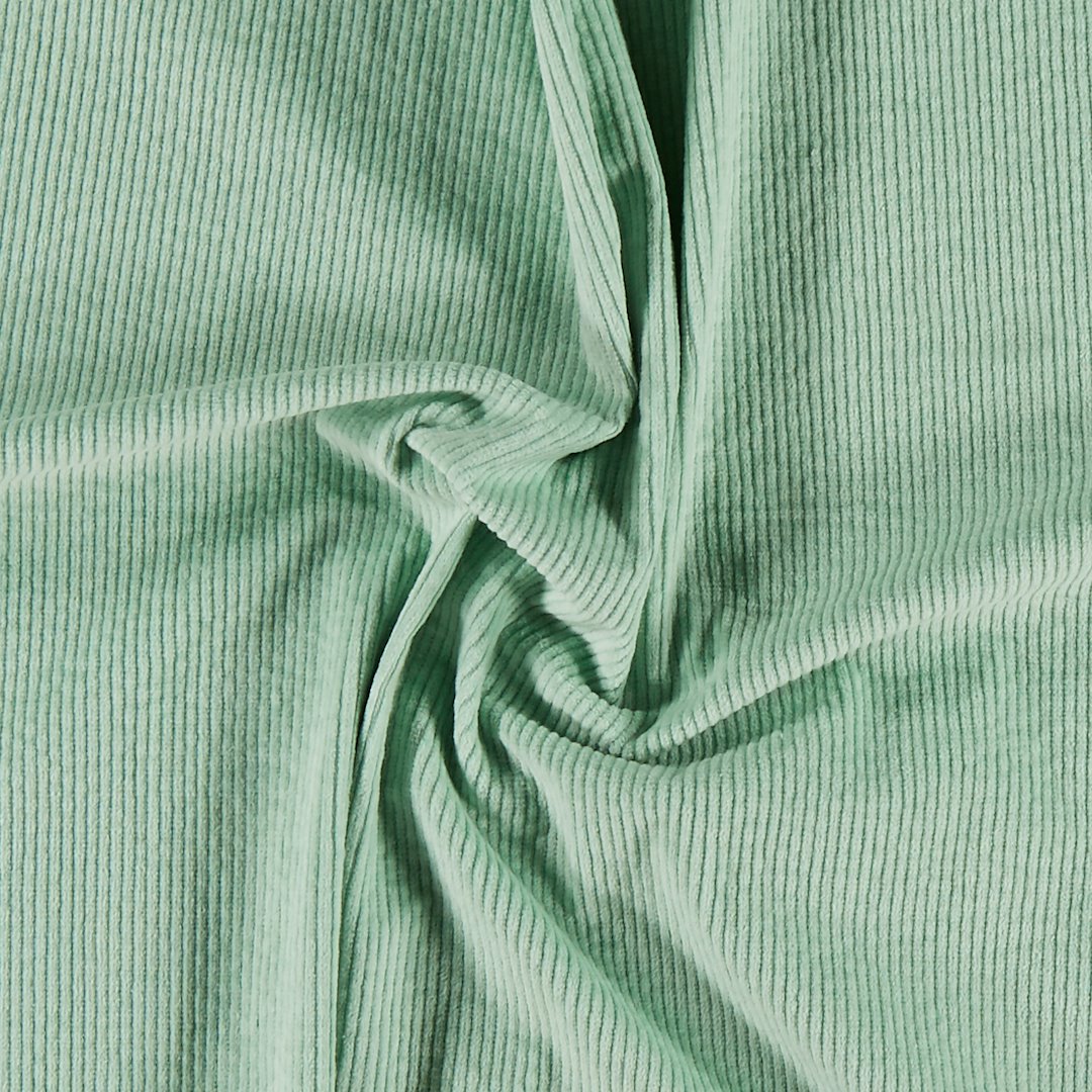 Billede af Fløjl 6 wales m stretch pastel grøn