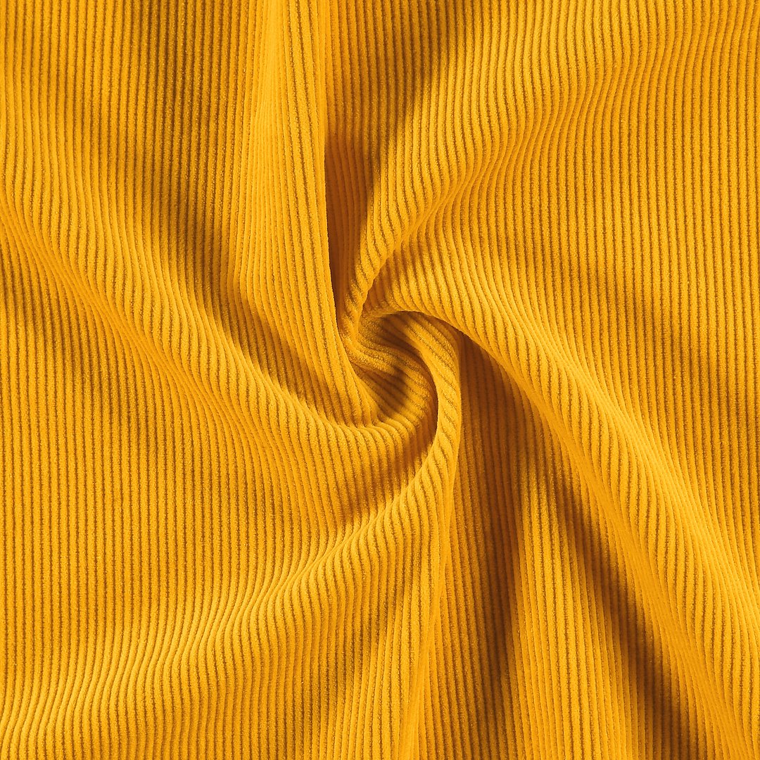 Billede af Fløjl 8 wales lys orange gul