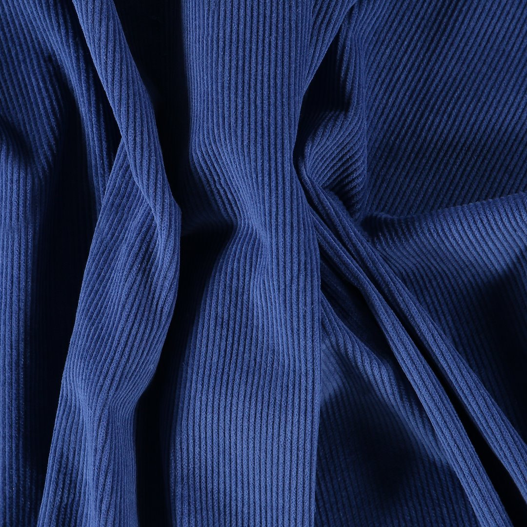 Billede af Fløjl 8 wales mørk cobolt blå