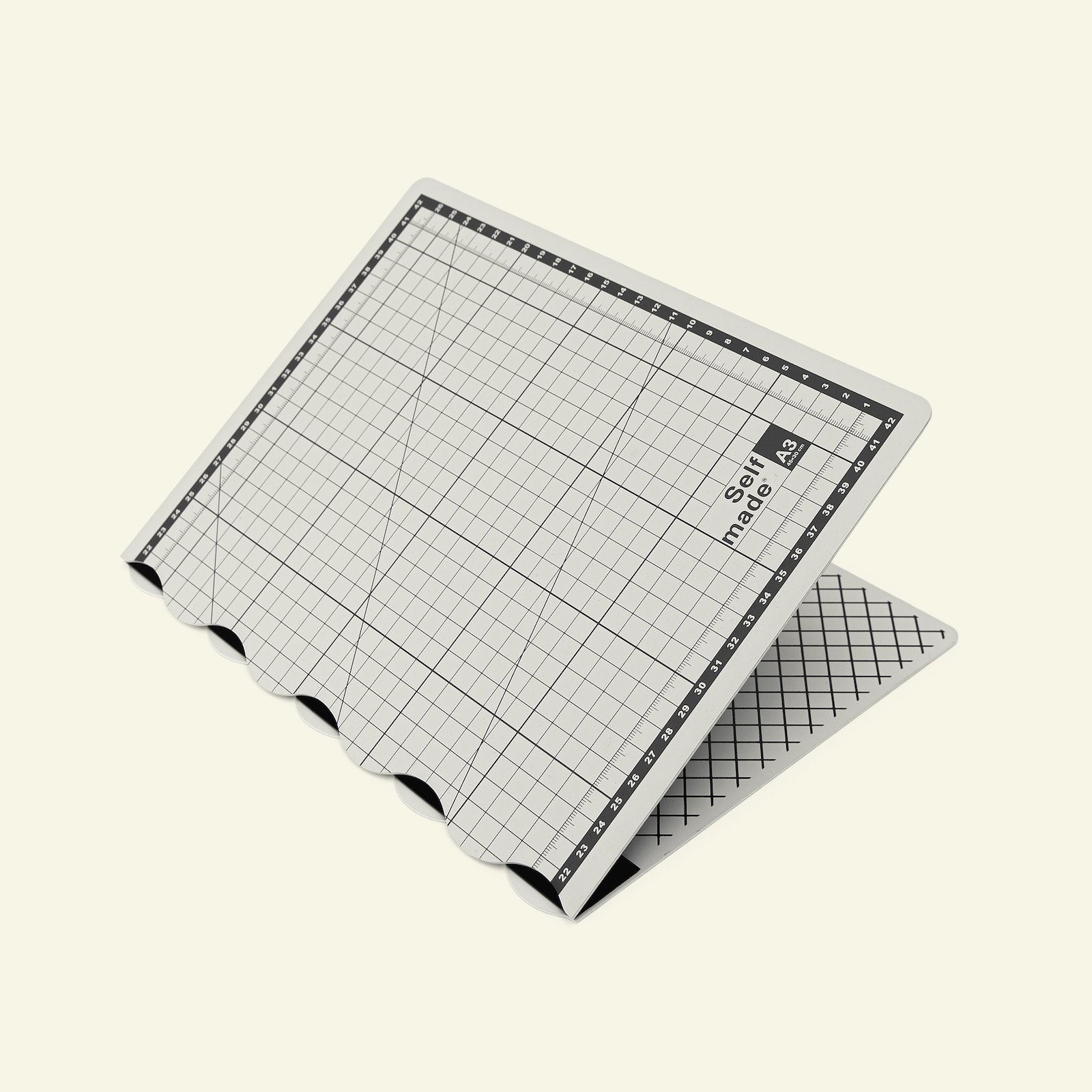 Foldable cutting mat A3 45x30cm grey 1pc 40923_pack_b
