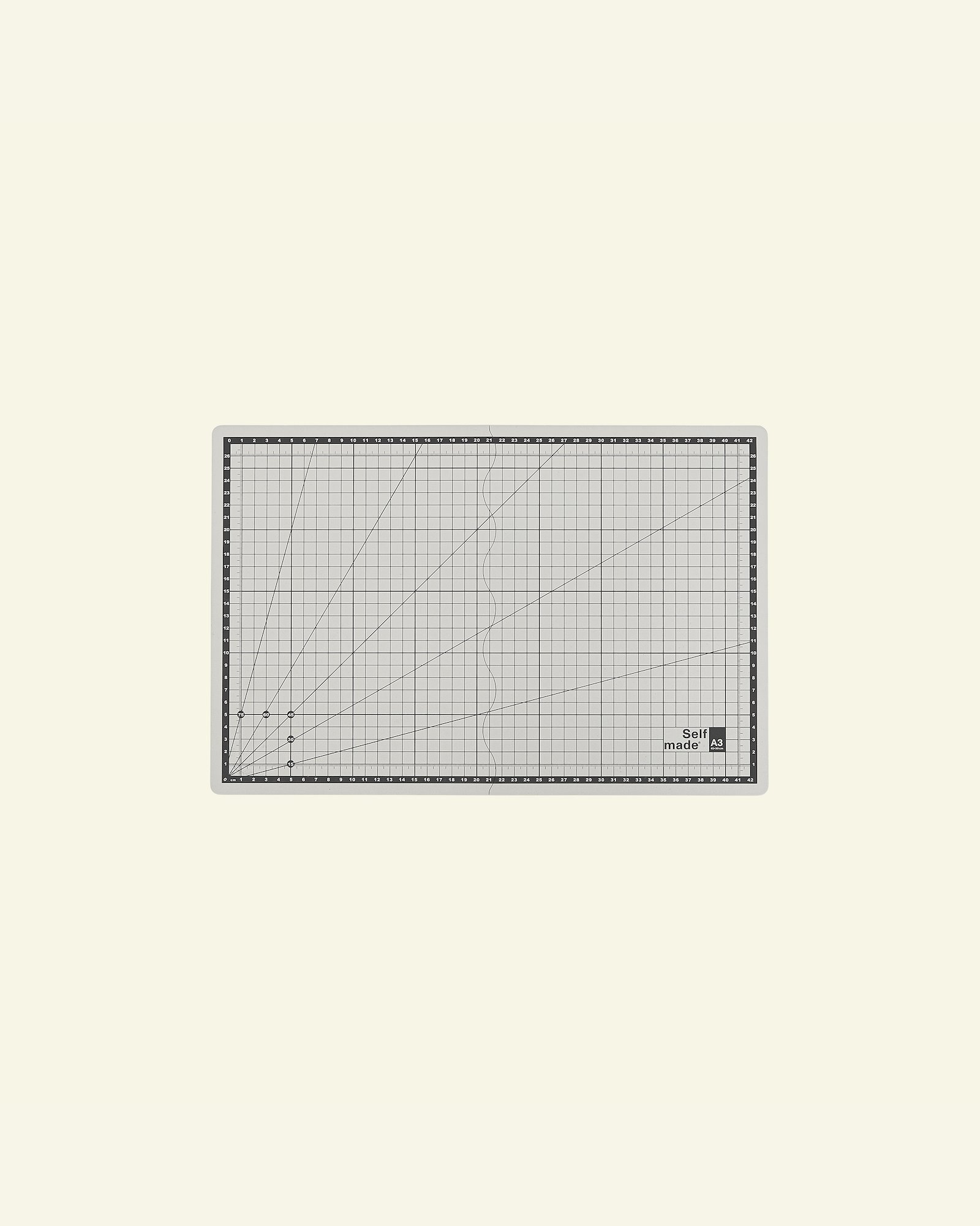 Foldable cutting mat A3 45x30cm grey 1pc 40923_pack