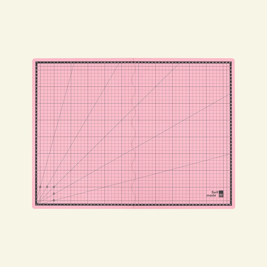 Billede af Foldbar skæreplade A2 60x45cm pink 1stk