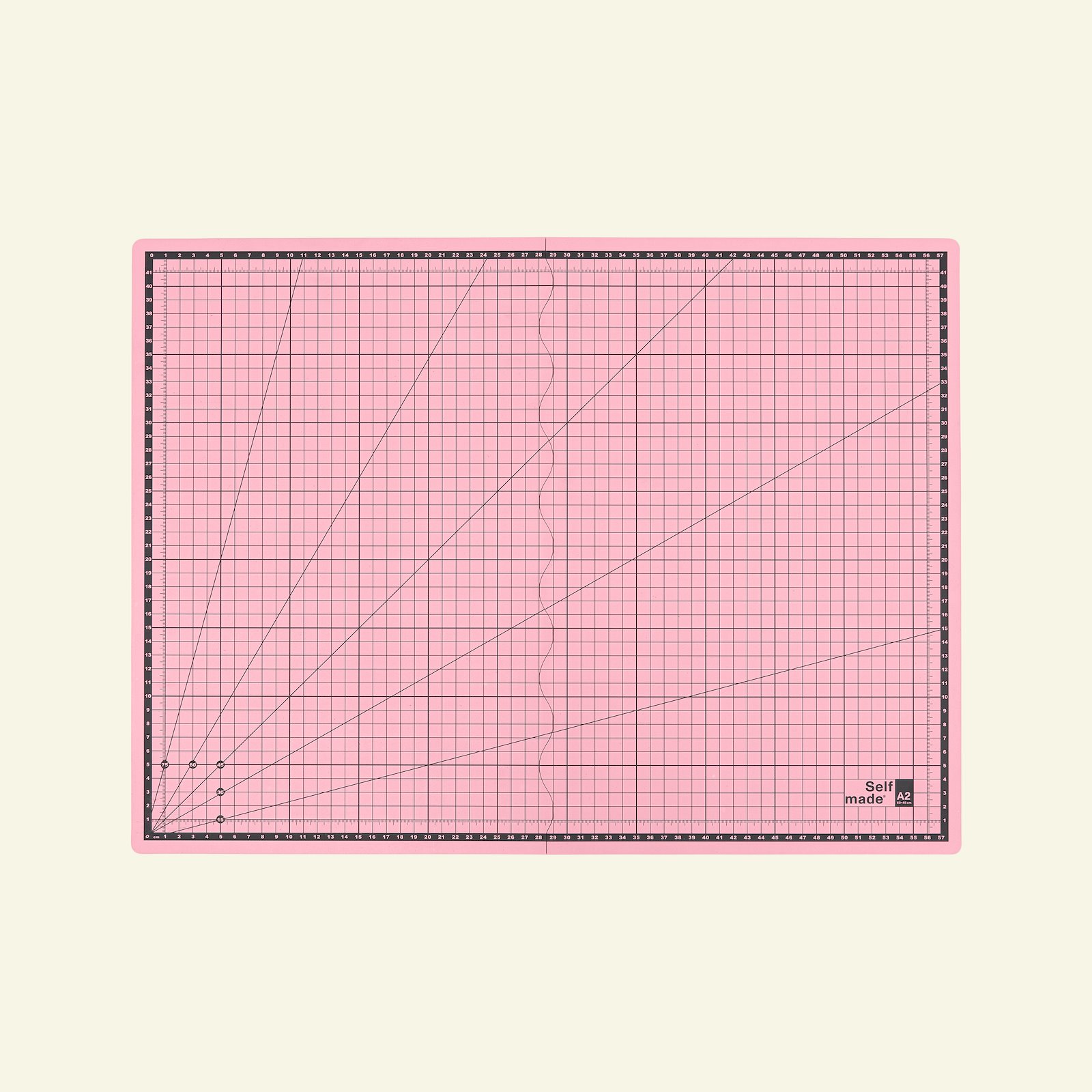 Foldbar skæreplade A2 60x45cm pink 1stk 40922_pack