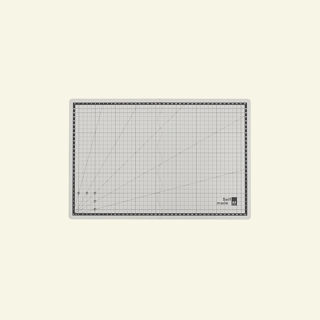 Billede af Foldbar skæreplade A3 45x30cm grå 1stk