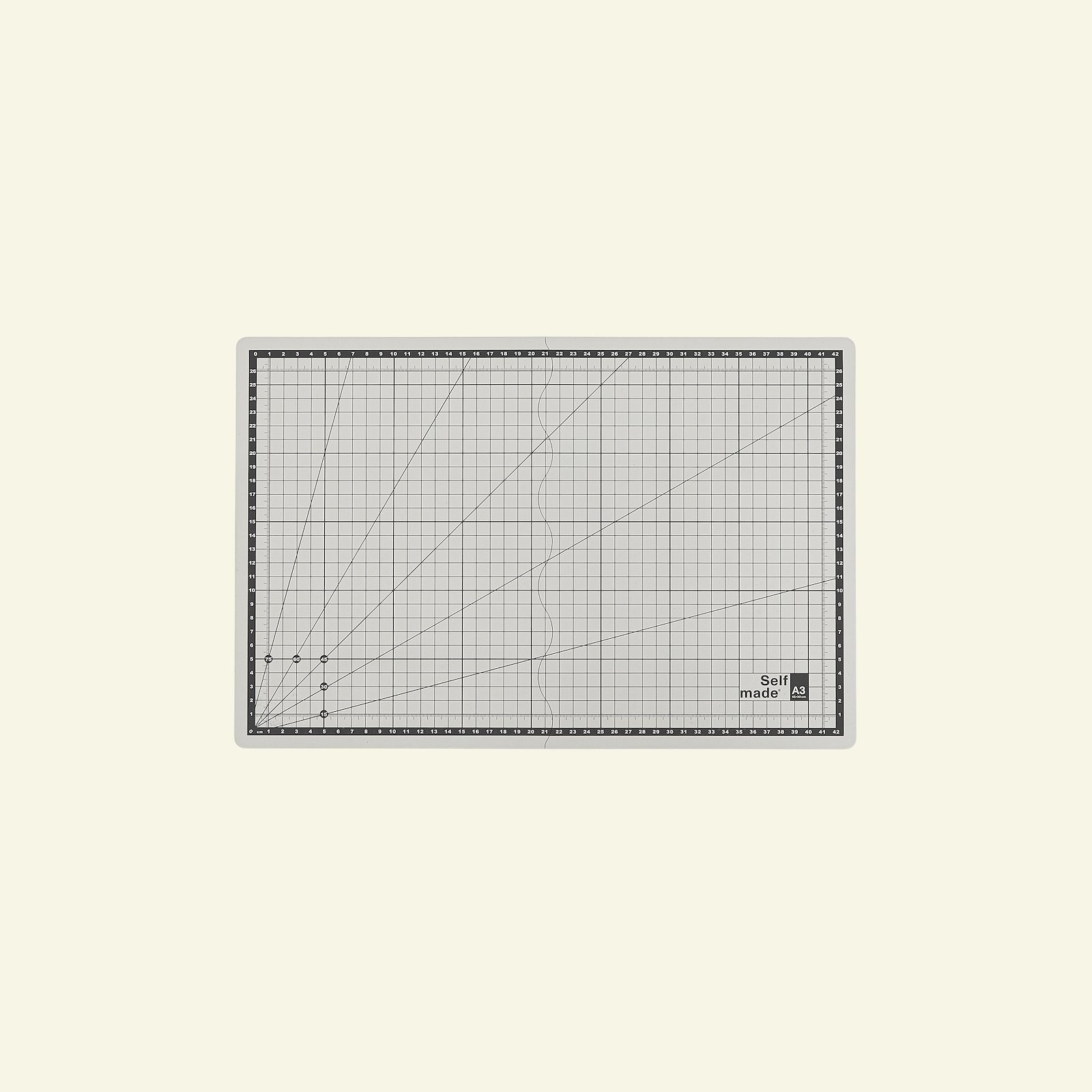 Foldbar skæreplade A3 45x30cm grå 1stk 40923_pack