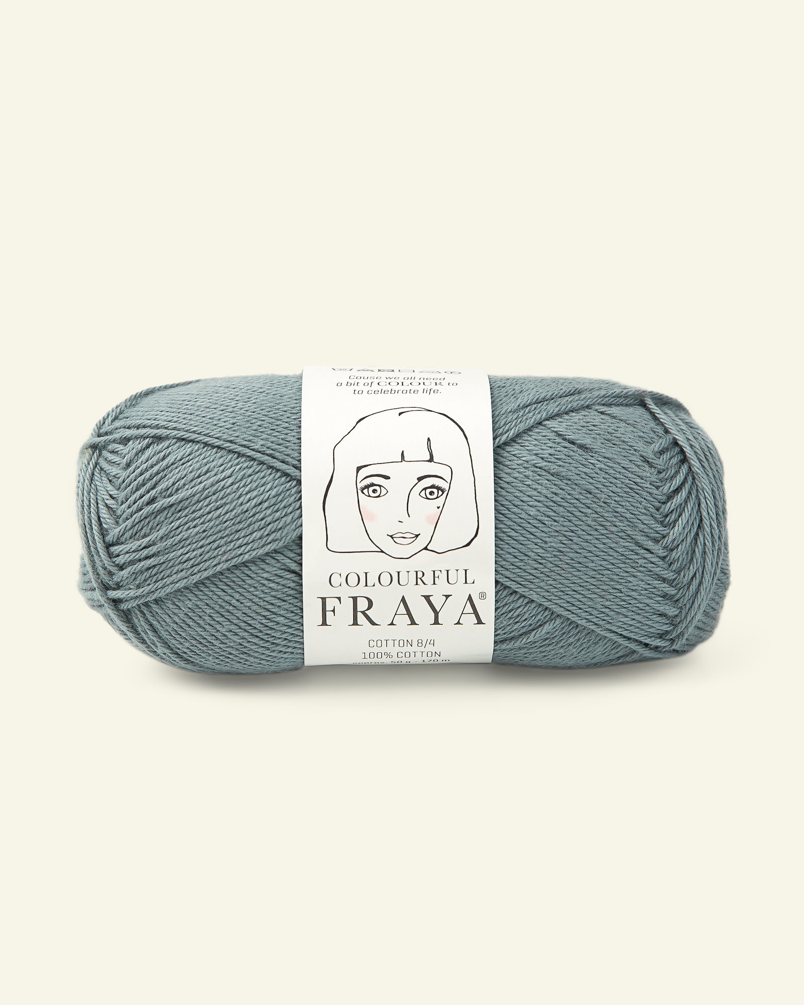 FRAYA, 100% Baumwolle "Colourful", Antikblau 90060022_pack